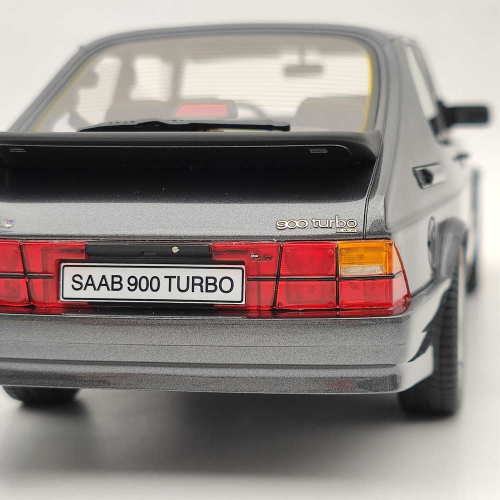 1/18 Scale Saab 900 Turbo T16 Airflow Grey Resin Model Car - DNA Collectibles DNA000113 - Perfect for Car Enthusiasts, Collectors & Home/Office Display