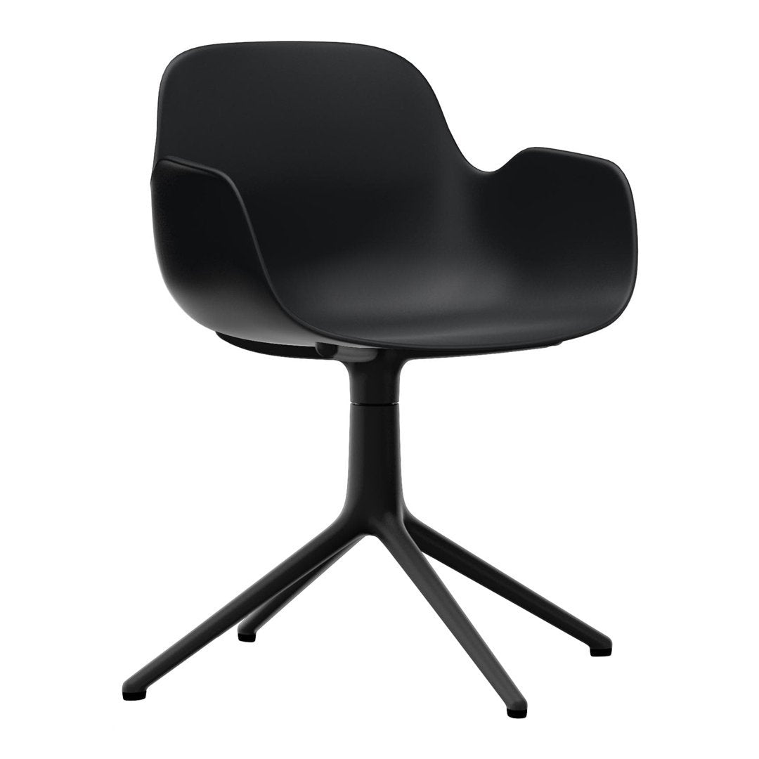 Modern Form Armchair with 4L Swivel Base - Ergonomic Office Chair for Home & Workspace - Perfect for Working, Gaming, and Relaxing