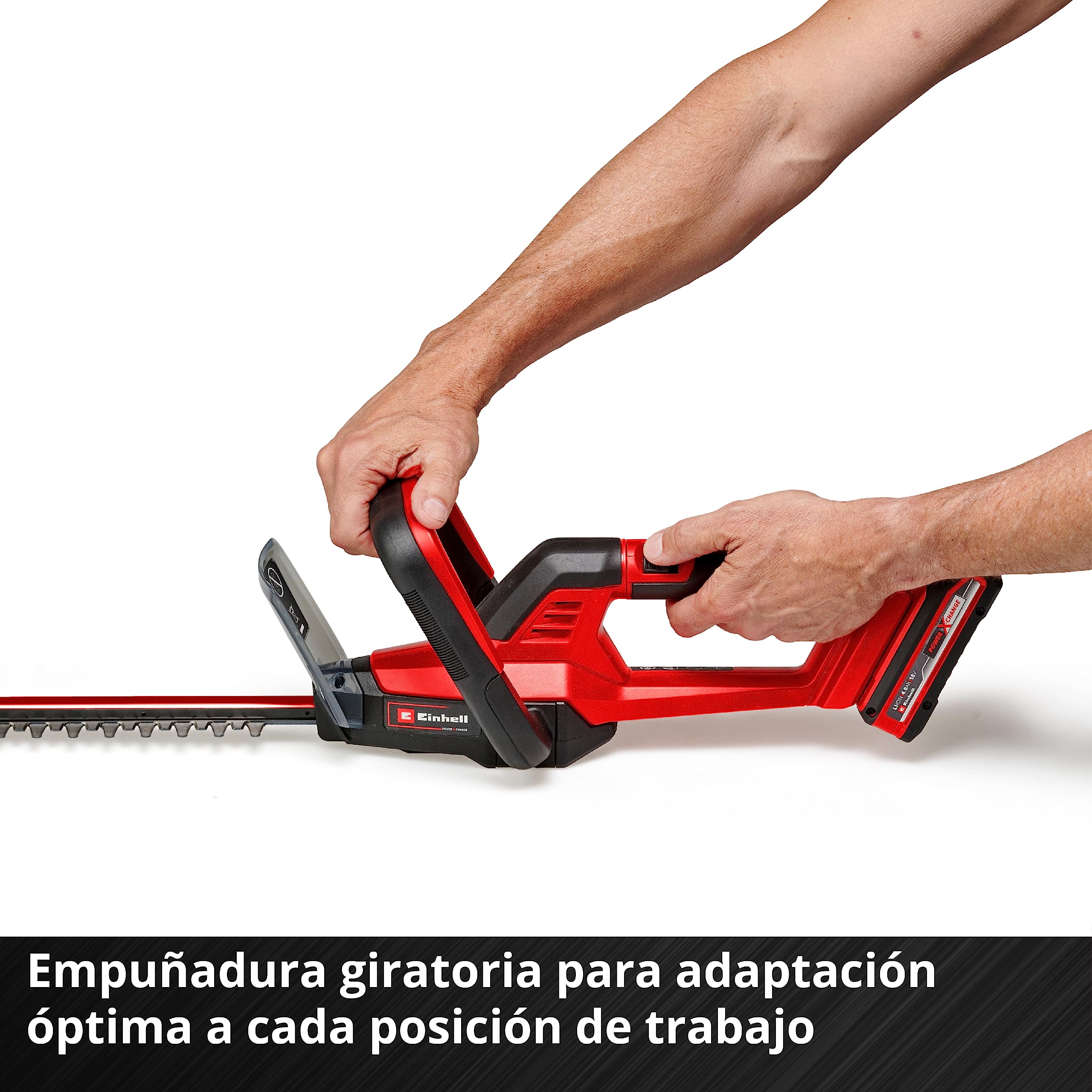 Einhell GC-CH 18/50 Li Cordless Hedge Trimmer - 18V Lithium-Ion, Metal Gear, Aluminum Blade Cover (Battery & Charger Not Included) - Perfect for Home Garden Landscaping & Yard Maintenance