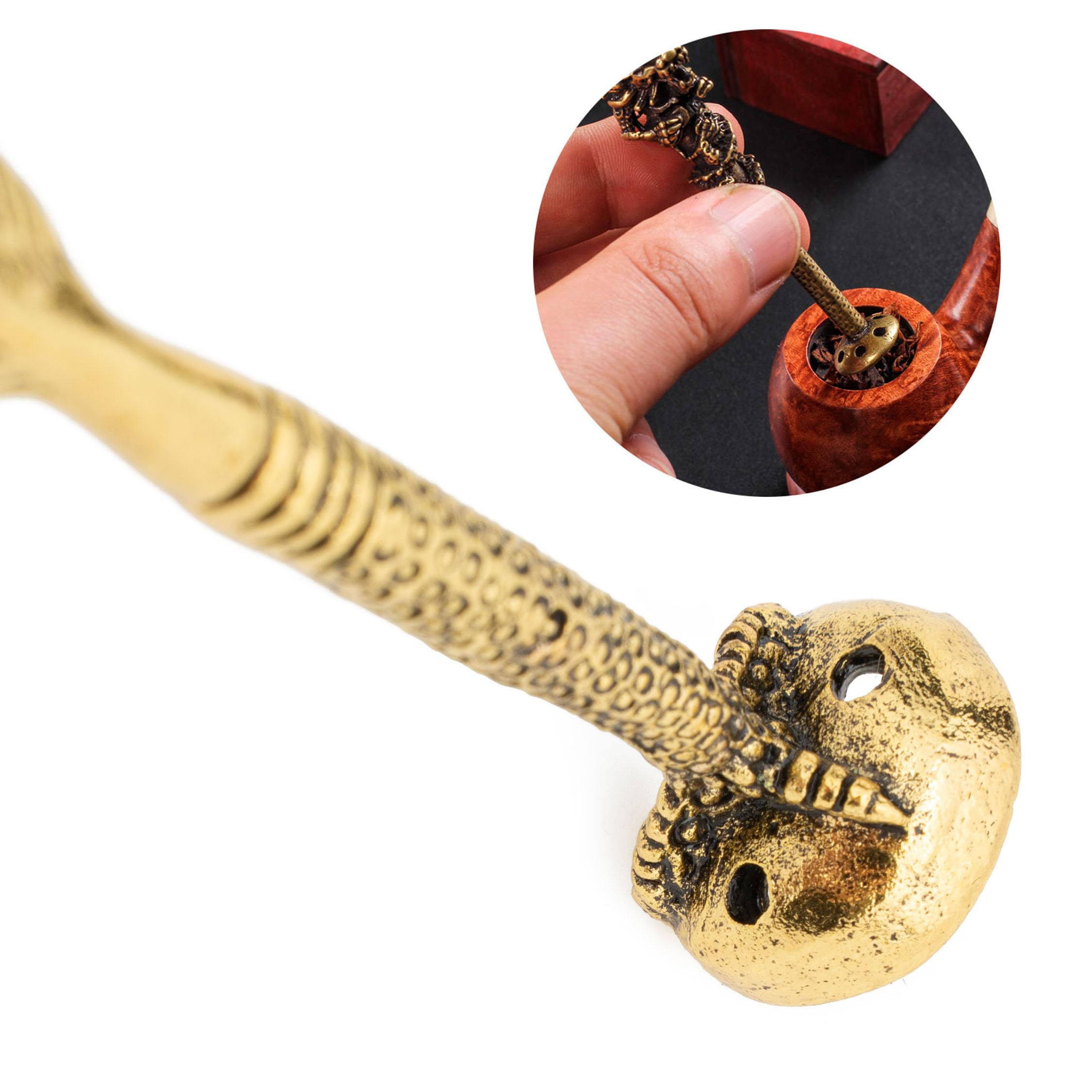 Premium Smoking Pipe Tamper & Cleaning Tool - Feather Design for Tobacco Pipe Maintenance | Perfect for Pipe Smokers & Collectors | Home, Office & Outdoor Use