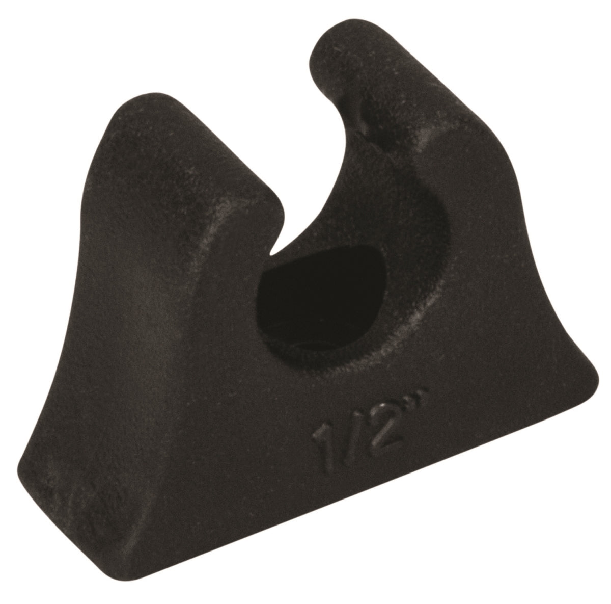 1 Inch Rubber Pole Clip Black - Heavy Duty Utility Hook for 3/4 Inch Poles - Perfect for Hanging Tools, Lights & Decor in Garages, Workshops & Outdoor Spaces