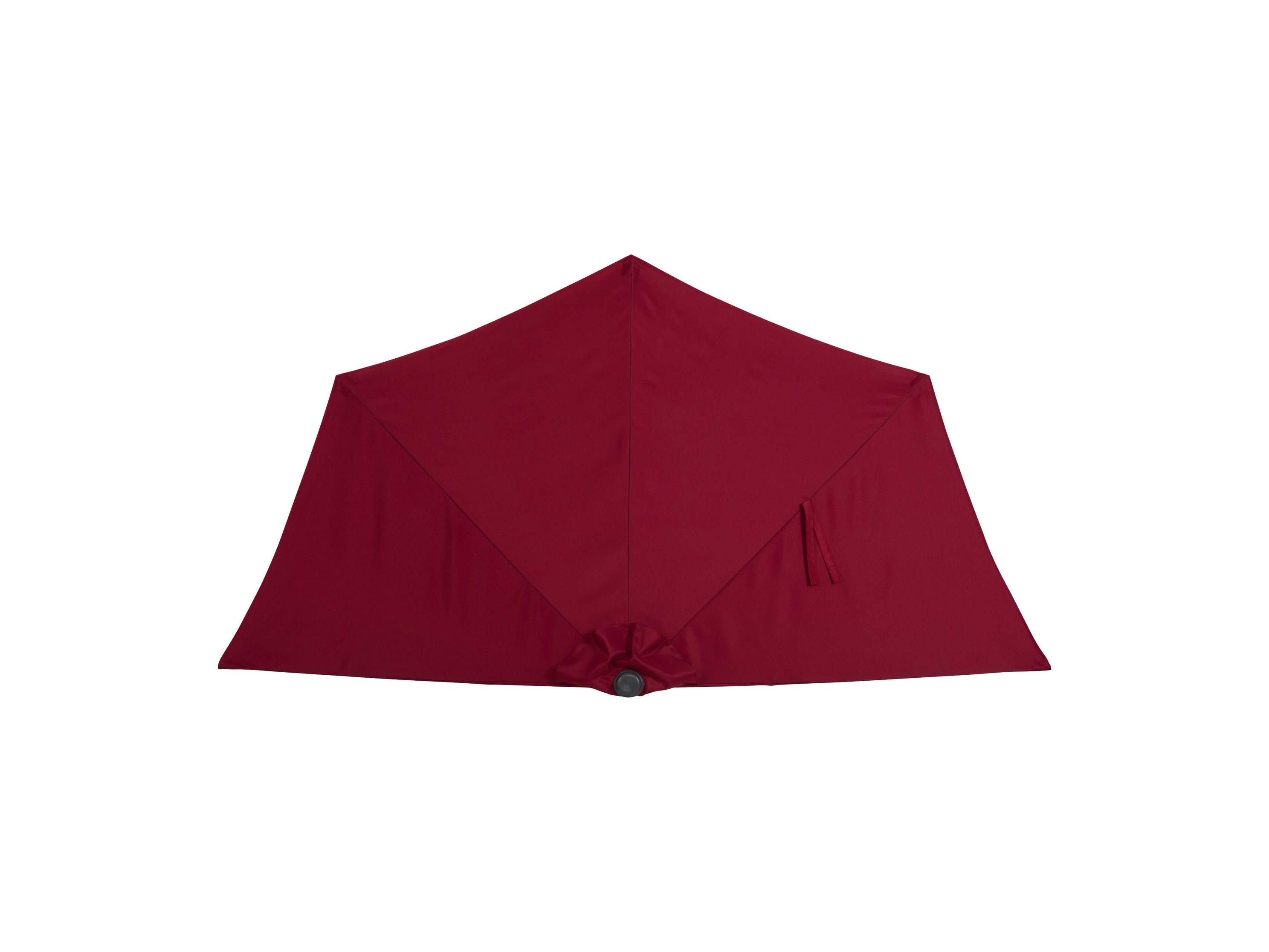8.5ft Red Half Umbrella - Large Outdoor Patio Umbrella with Tilt Function for Garden, Poolside, and Beach Use