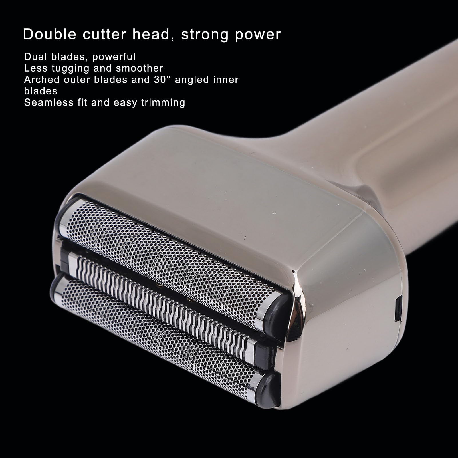 Premium USB-C Rechargeable Electric Razor for Men - Digital Display, Dual Blade System - Portable Travel Trimmer for Face & Beard Grooming - Perfect for Home, Office, Car & Travel Use