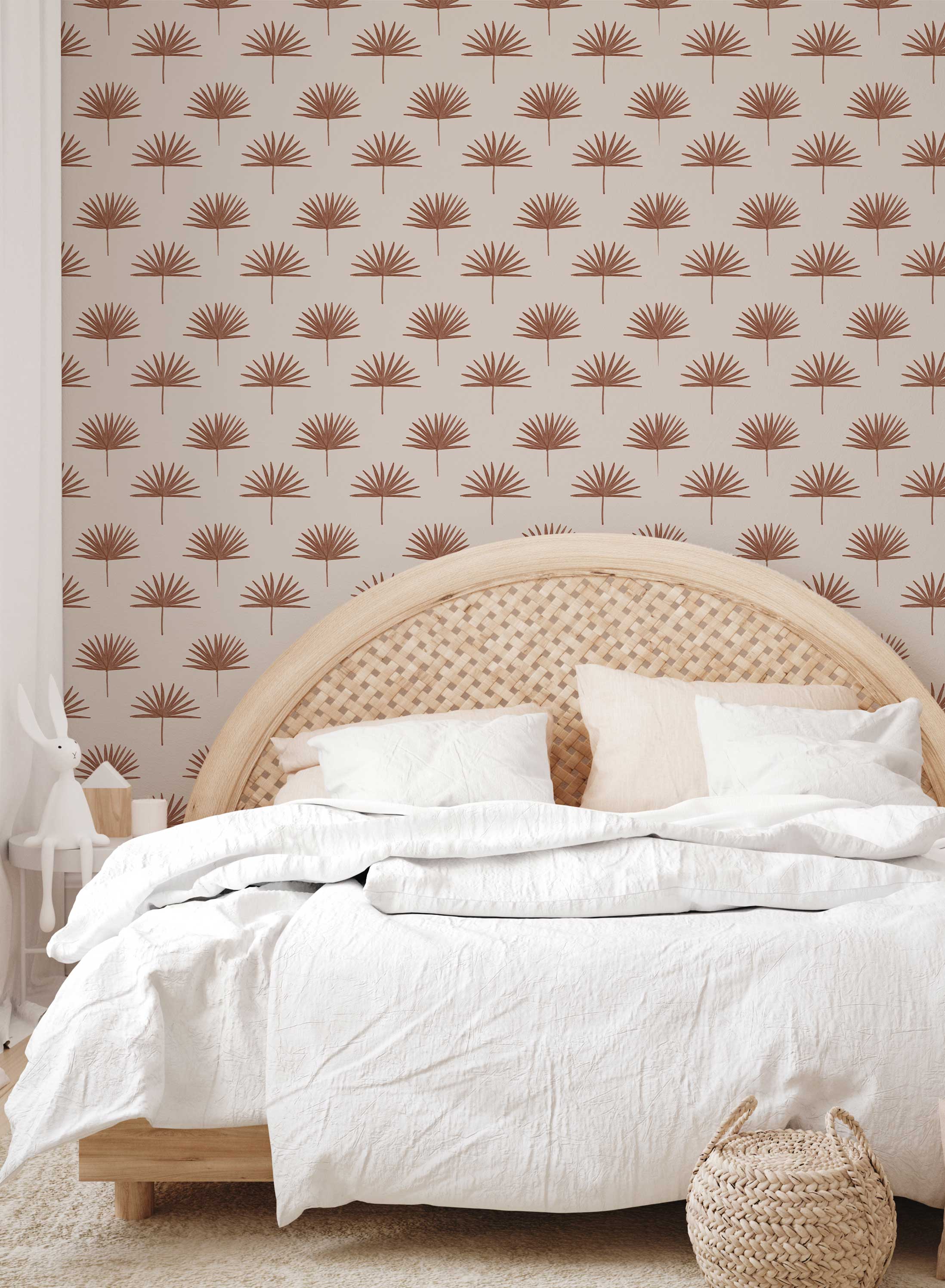 Palm Lane Wallpaper - Tropical Leaf Peel and Stick Wallpaper for Bedroom, Living Room, Bathroom Decor - Self-Adhesive Removable Wallpaper for Home & Office
