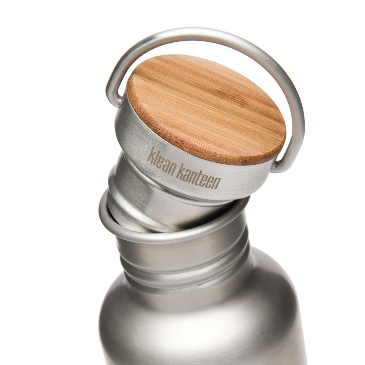 Klean Kanteen Bamboo Cap - Eco-Friendly Reusable Water Bottle Lid for Hiking, Camping & Daily Use
