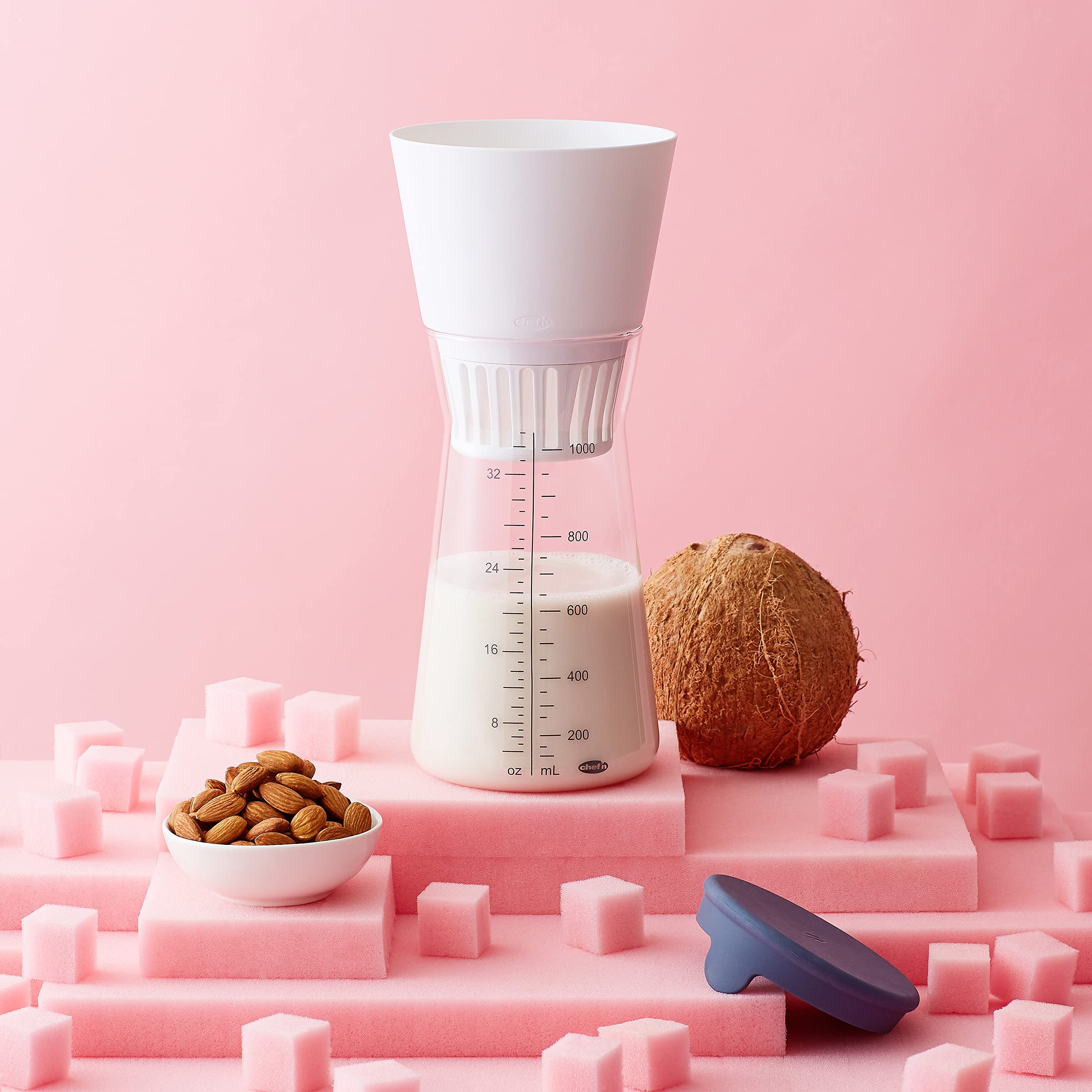 Best Nut Milk Maker Machine - Almond, Cashew, Soy Milk Maker for Home Use - Easy to Use & Clean, Dairy-Free, Vegan Milk Maker for Smoothies, Coffee, Cereal & Healthy Drinks