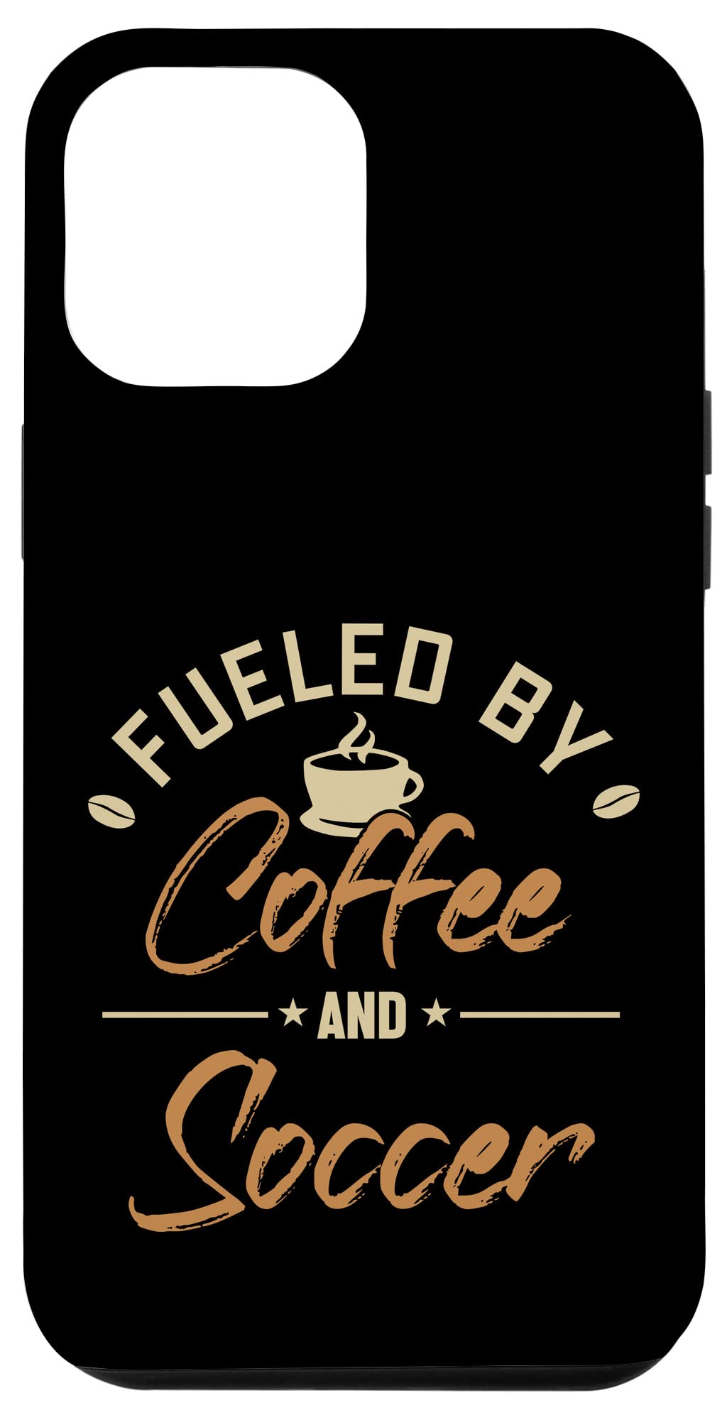 iPhone 12 Pro Max Case - Shockproof Soccer Goal Keeper Design with Coffee Theme | Perfect for Soccer Fans & Coffee Lovers | Durable Protection for Everyday Use, Sports & Outdoor Activities