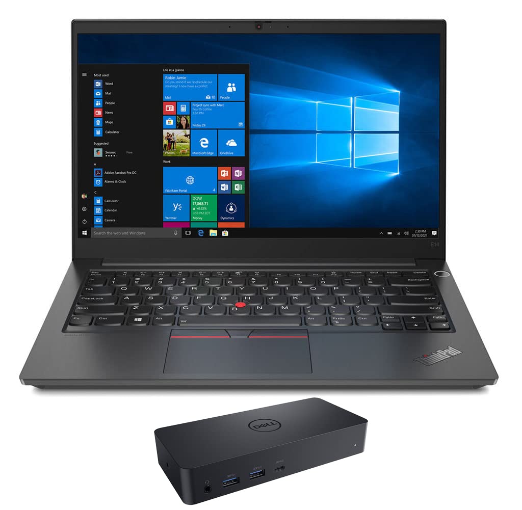 Lenovo ThinkPad E14 Gen 3 Business Laptop - AMD Ryzen 7 5700U, 8GB RAM, 1TB SSD, 14