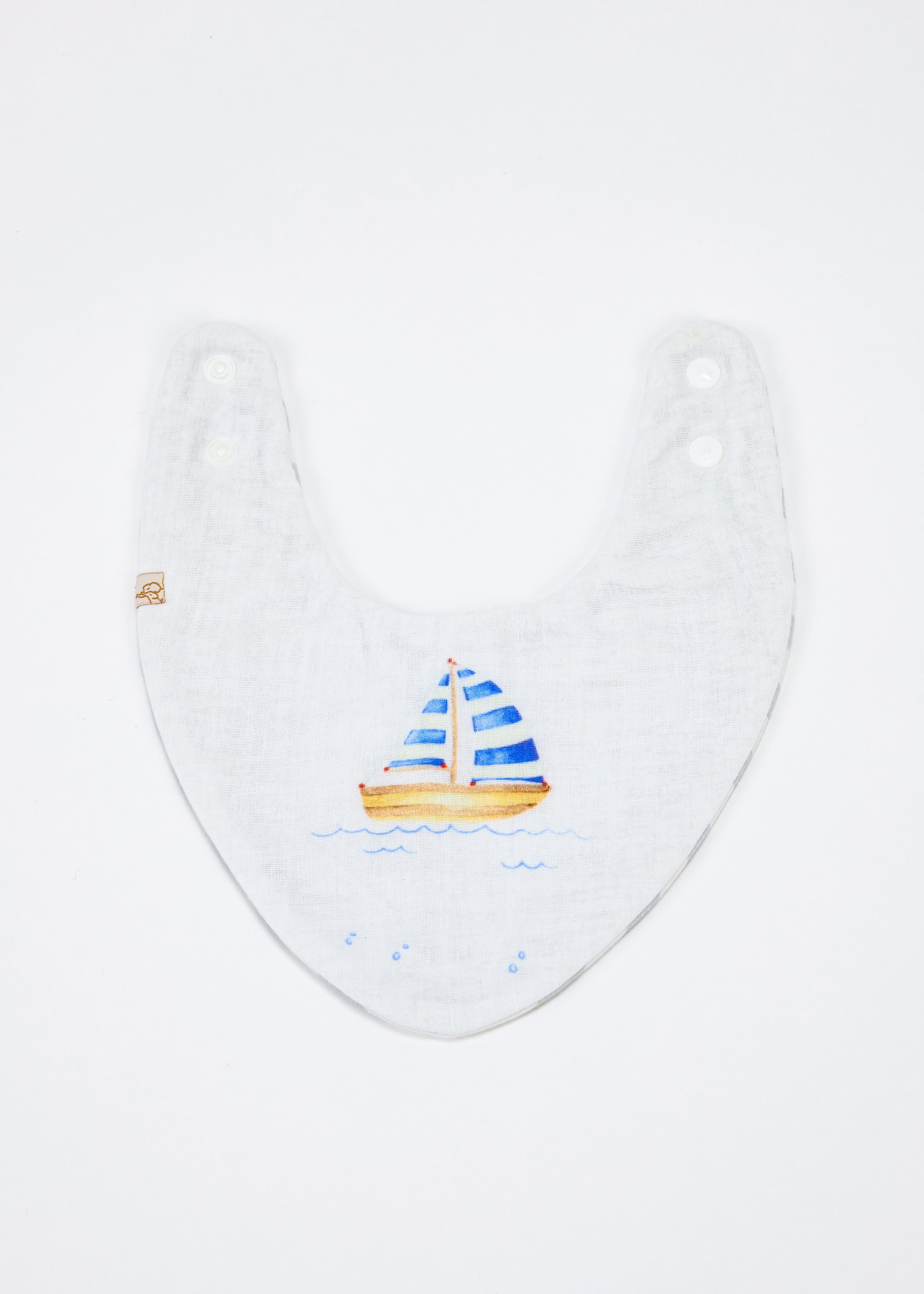Premium Riviera Set of 3 Baby Bibs - Soft Absorbent Cotton Drool Bibs for Infants & Toddlers - Perfect for Feeding, Teething & Messy Playtime