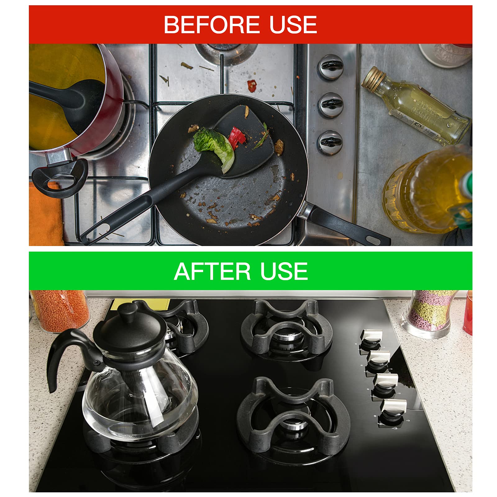 Samsung Gas Range Burner Covers - Reusable Nonstick Stove Top Protector for Kitchen, Gas Stove Burner Liners with Silicone Oven Mitt (1-Piece Set) - Perfect for Cooking, Baking & Protecting Your Stove from Spills & Stains