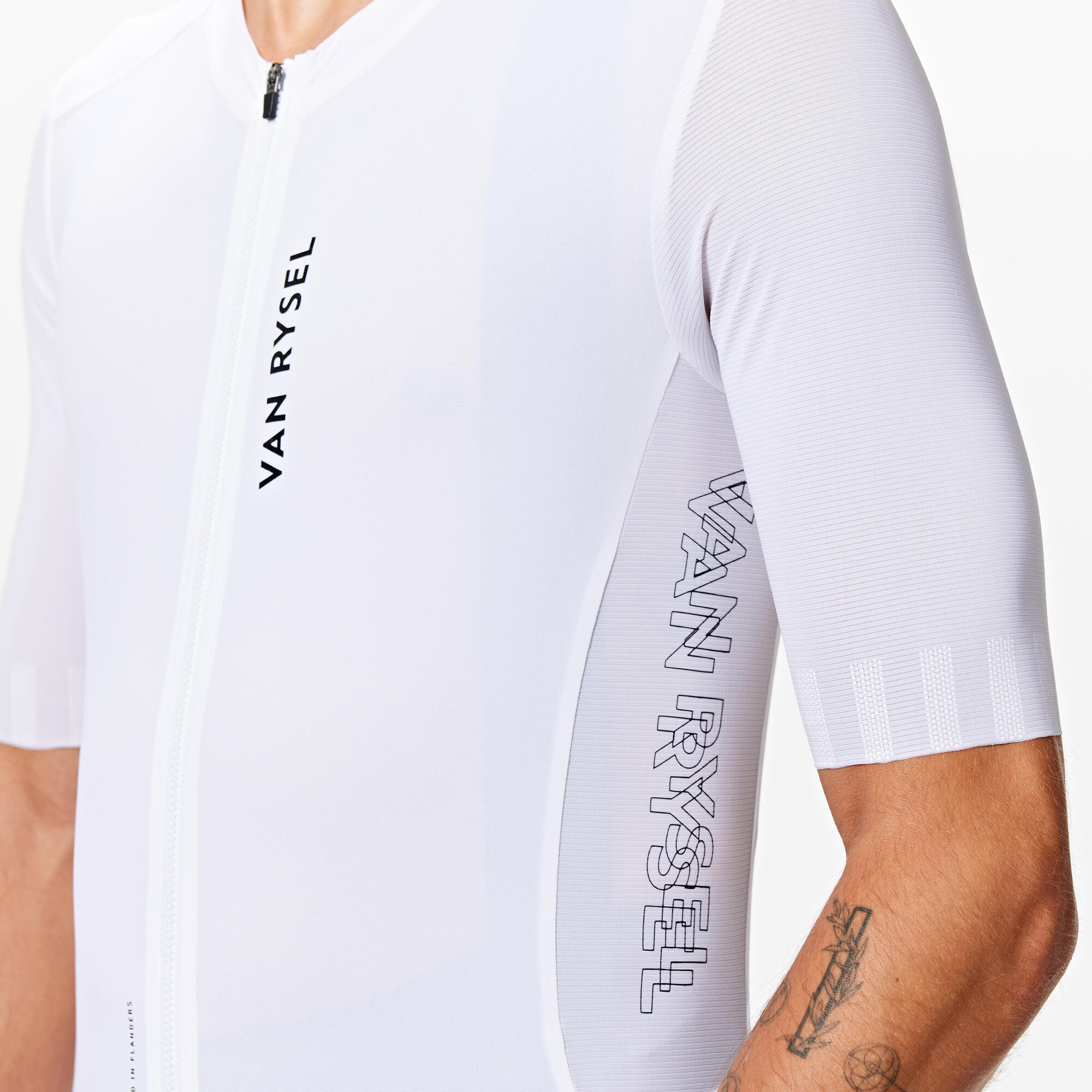 Van Rysel Unisex RCR 2 Short Sleeve Cycling Jersey - Breathable & Quick-Dry for Road Biking & Training - Perfect for Men & Women Cyclists