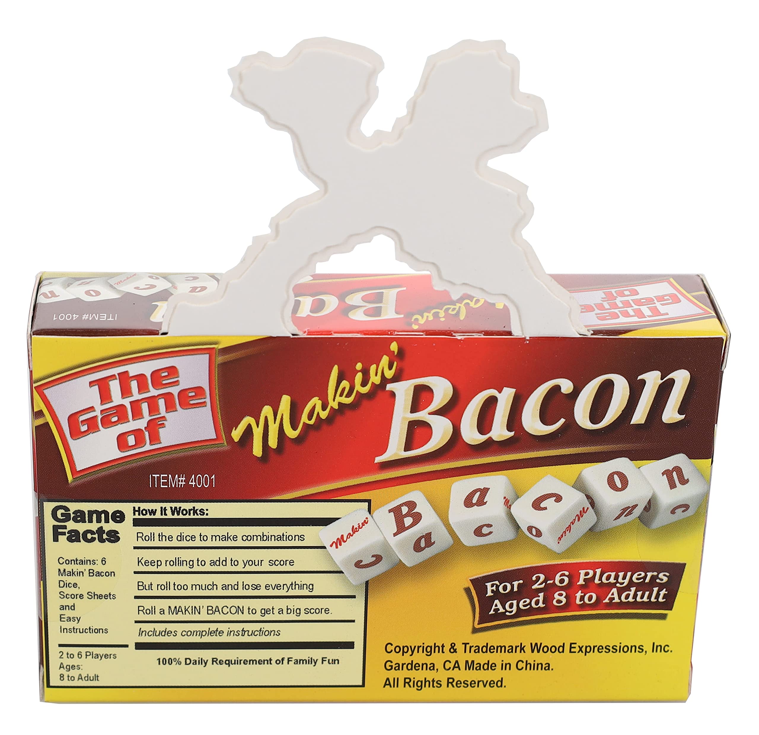 **Makin' Bacon Dice Game - Fun Family Board Game for Adults & Kids - Perfect for Parties, Game Nights & Travel**