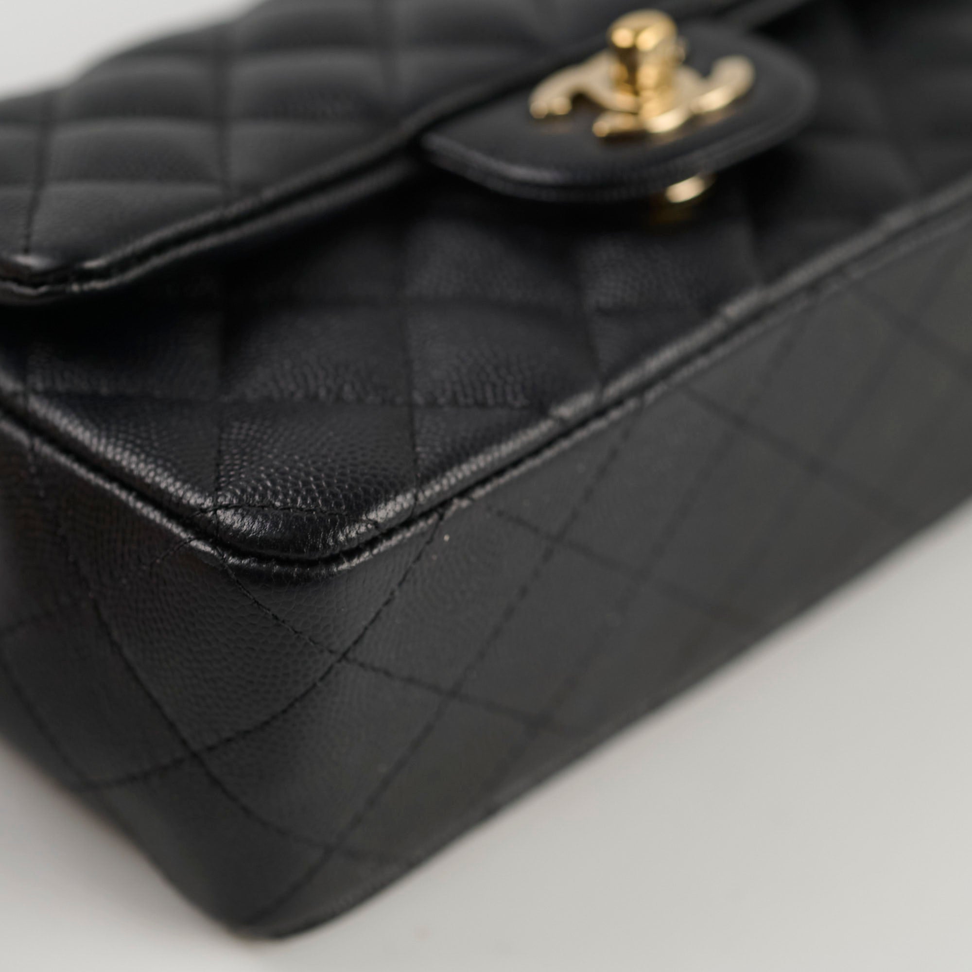 Chanel Caviar Mini Rectangular Flap Bag Black 26cm - Luxury Designer Crossbody Purse for Women | Perfect for Evening Parties, Date Nights & Special Occasions
