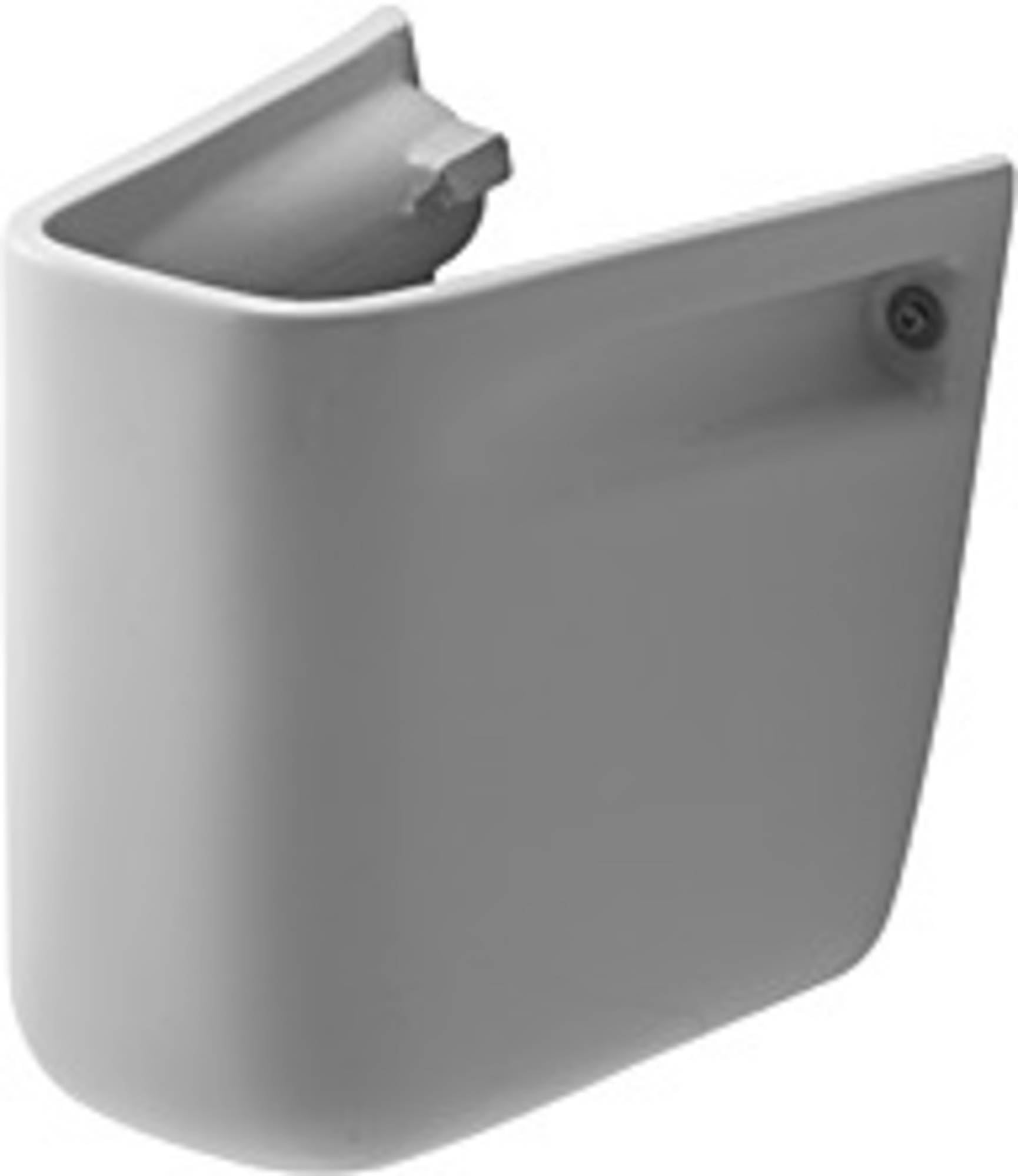 Duravit 085717 Small White Sink Shroud - Bathroom Vanity Cover for Modern & Traditional Decor - Perfect for Home & Commercial Use