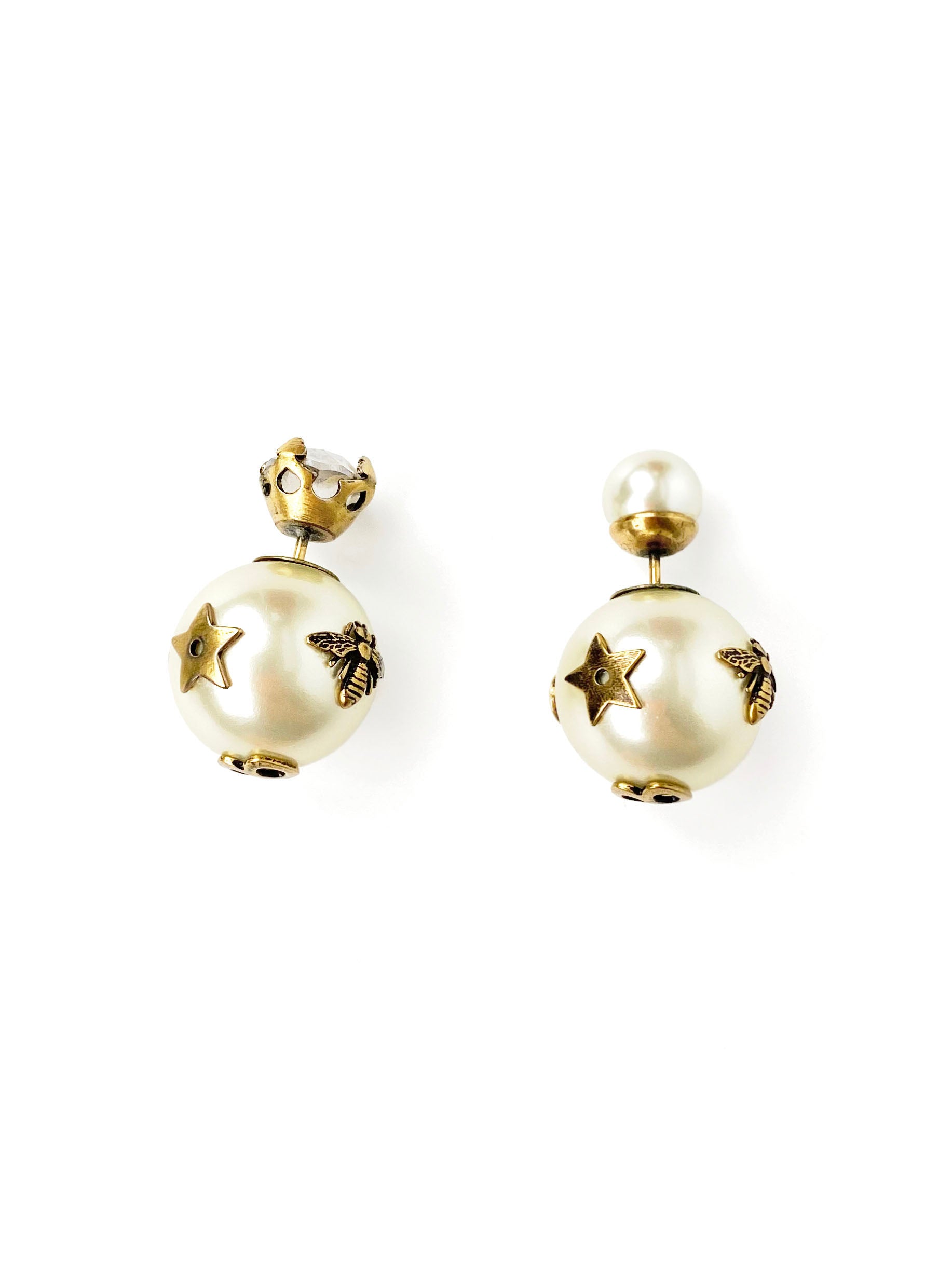 Dior Tribales Earrings – Luxury Pearl & Crystal Stud Earrings for Women, Elegant Gift for Her | Perfect for Weddings, Parties & Special Occasions