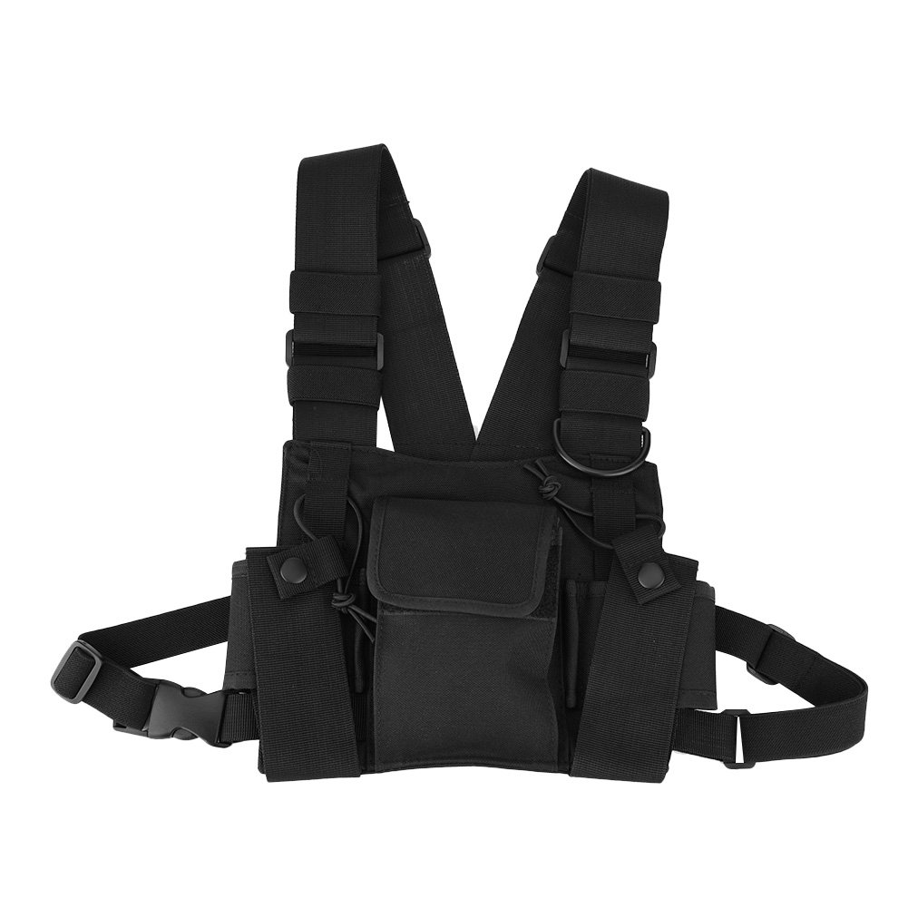 Adjustable Tactical Chest Bag - Durable Nylon Molle Pouch for Work, Duty, and Outdoor Activities - Perfect for Hiking, Camping, and Workshop Use