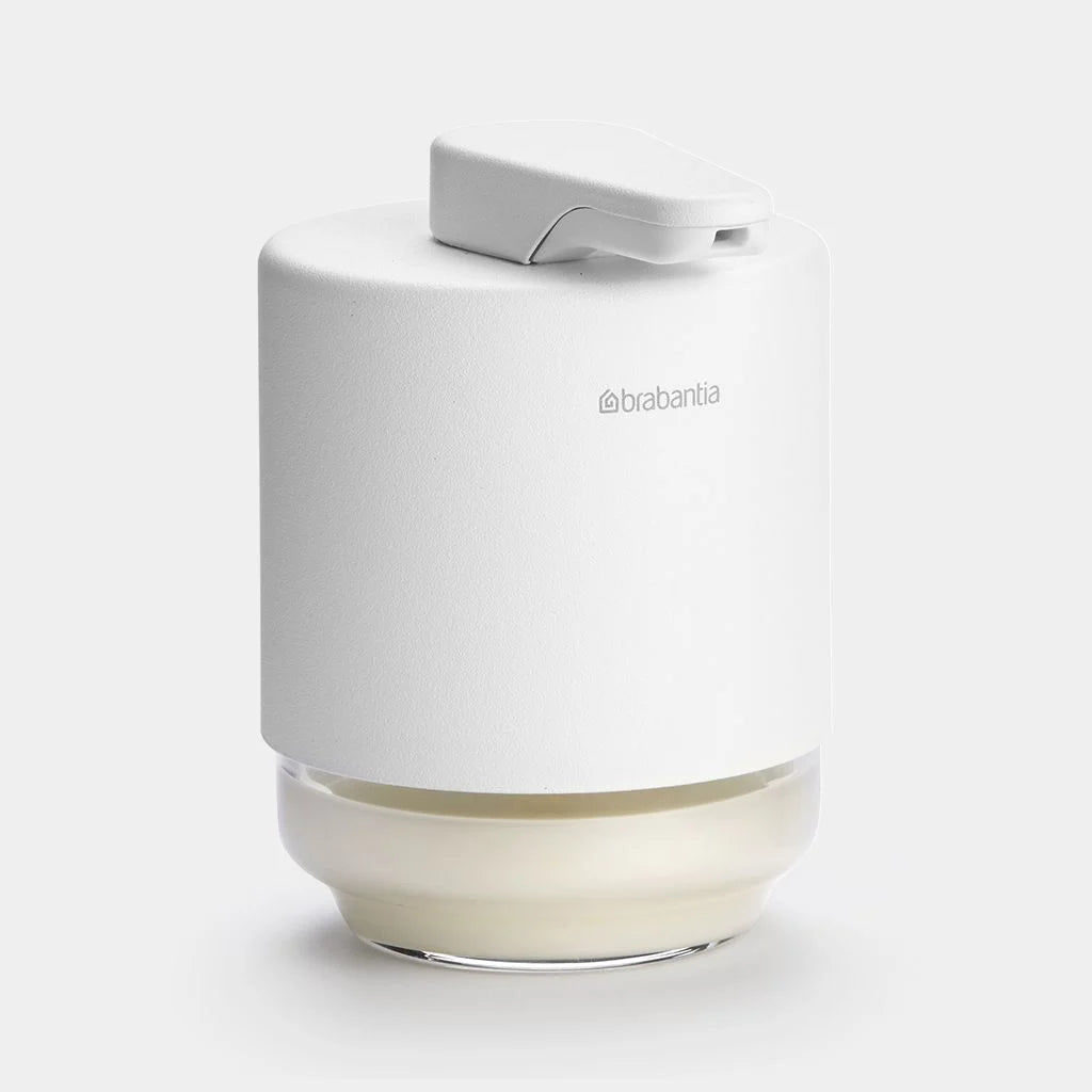 MindSet Automatic Soap Dispenser - Touchless Hand Soap Dispenser for Bathroom & Kitchen, White - Perfect for Home, Office, and Public Restrooms