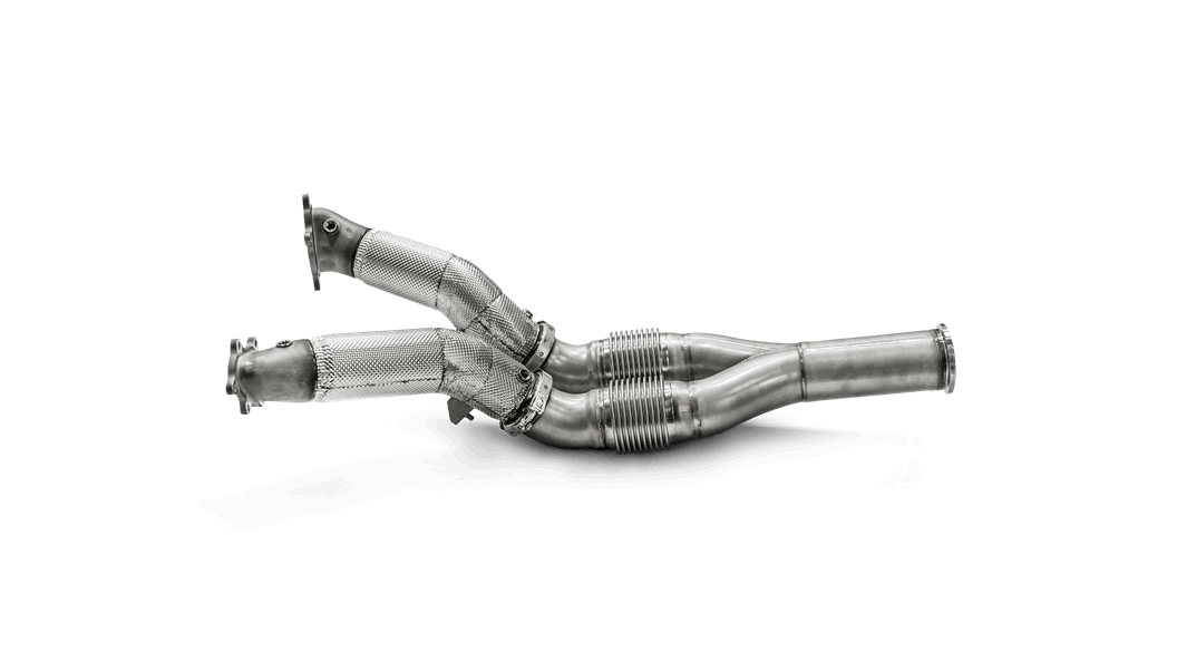 Akrapovič Stainless Steel Downpipe & Link Pipe Set for Nissan GT-R (2008-2023) - Performance Exhaust Upgrade for Stock Turbochargers | Track & Street Racing Enhancement