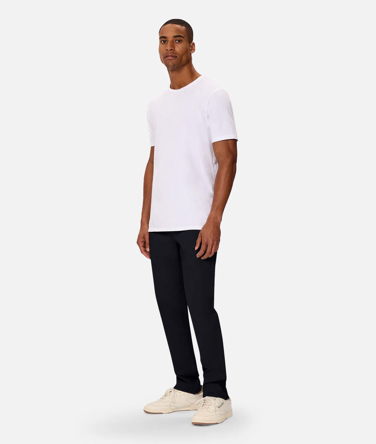 Men's Classic Cuban Chino Pants in Deep Navy - Comfortable Slim Fit Casual Trousers for Work, Travel & Everyday Wear