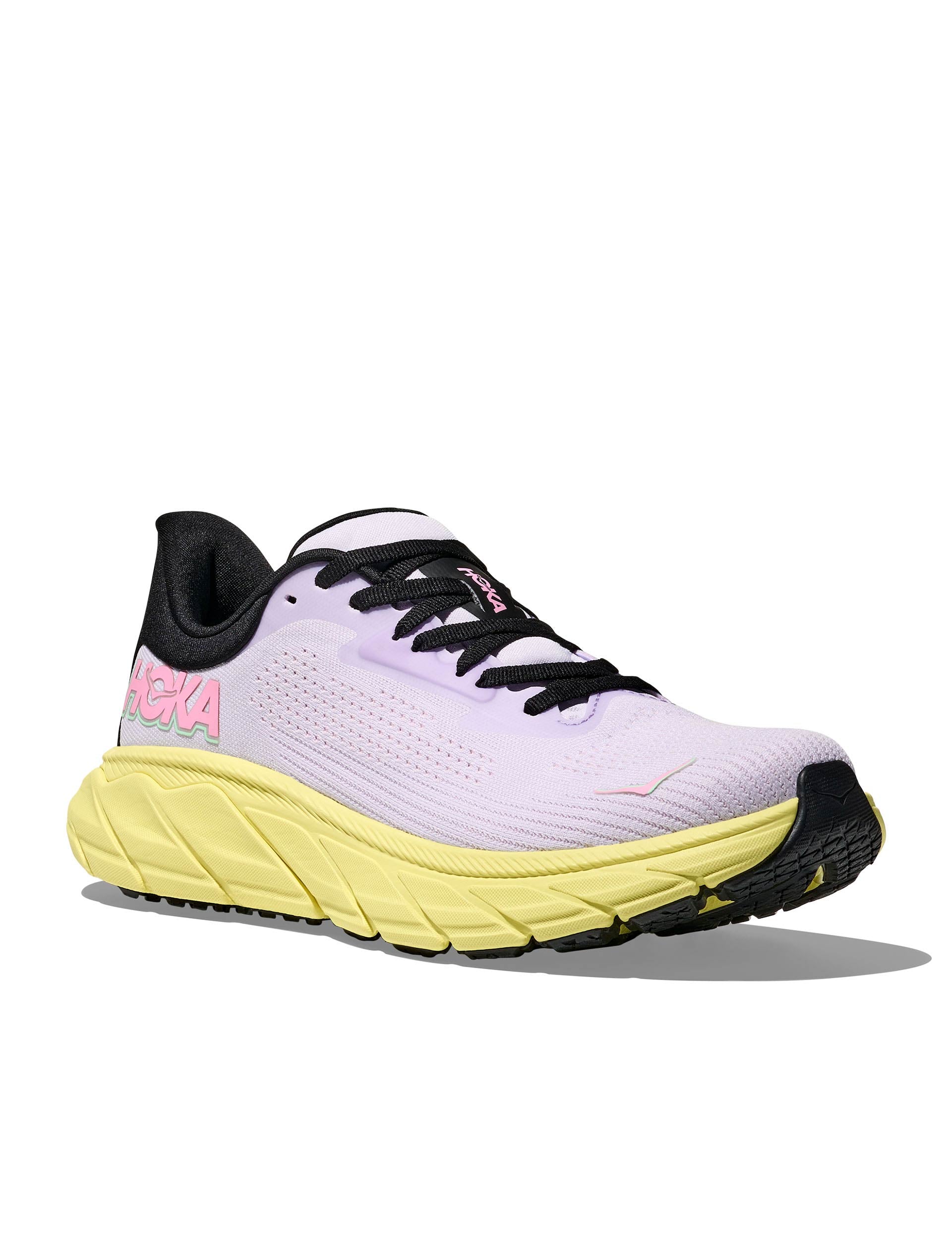 Hoka Arahi 7 Running Shoes - Starlight Glow/Yuzu Color | Stability & Cushion for Road Running, Jogging & Daily Wear