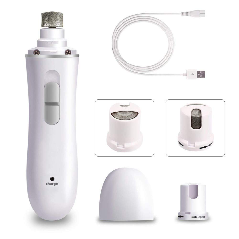 Electric Pet Nail Grinder - Ultra Quiet 2-Speed Dog & Cat Nail Trimmer for Safe Grooming | Perfect for Dogs, Cats, Rabbits & Birds | At-Home Pet Care & Professional Grooming Use