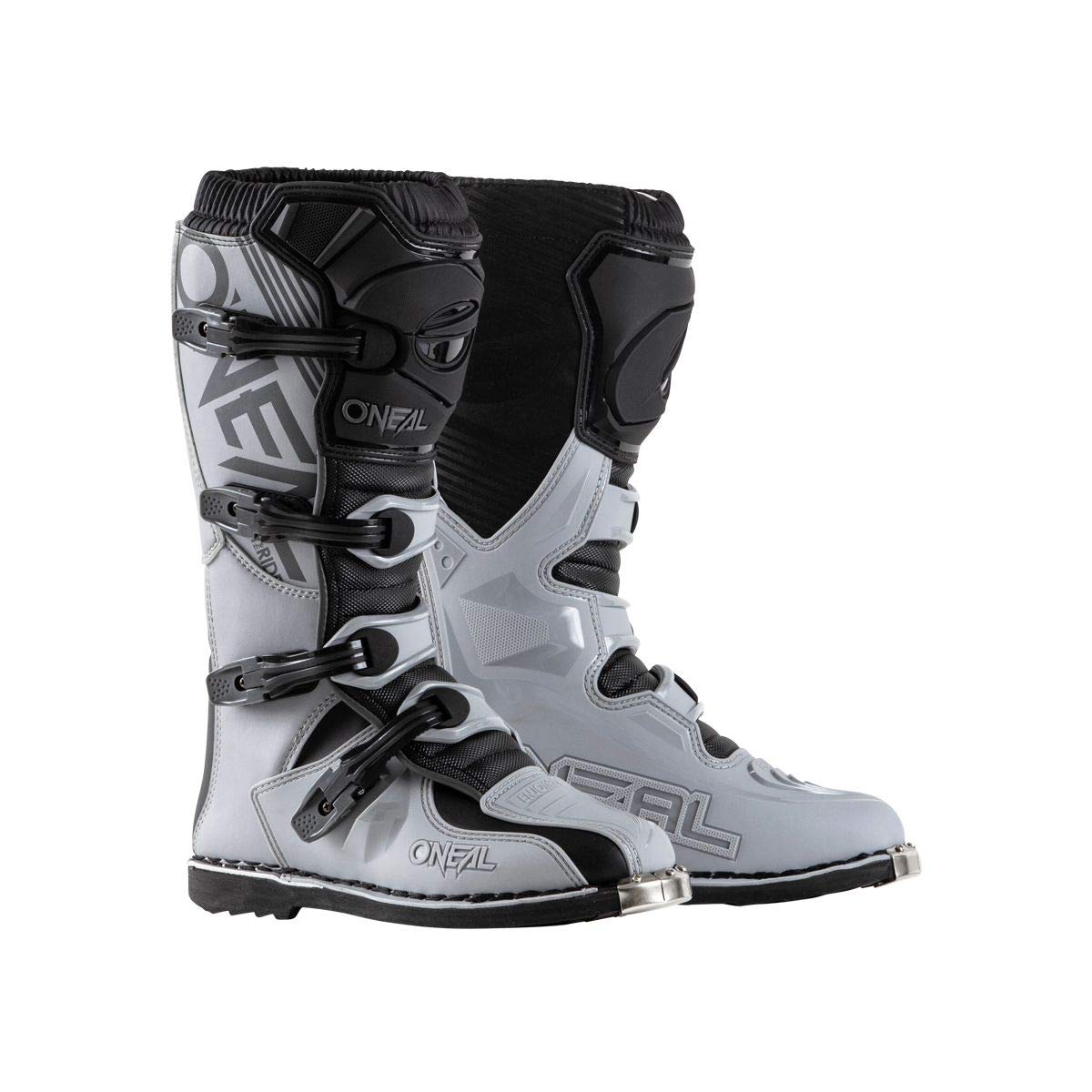 O'Neal Men's Dirt Bike Boots - Gray Size 9 | Motocross & Off-Road Riding Boots for Men | Perfect for Trail Riding, Racing & Adventure Motorcycling