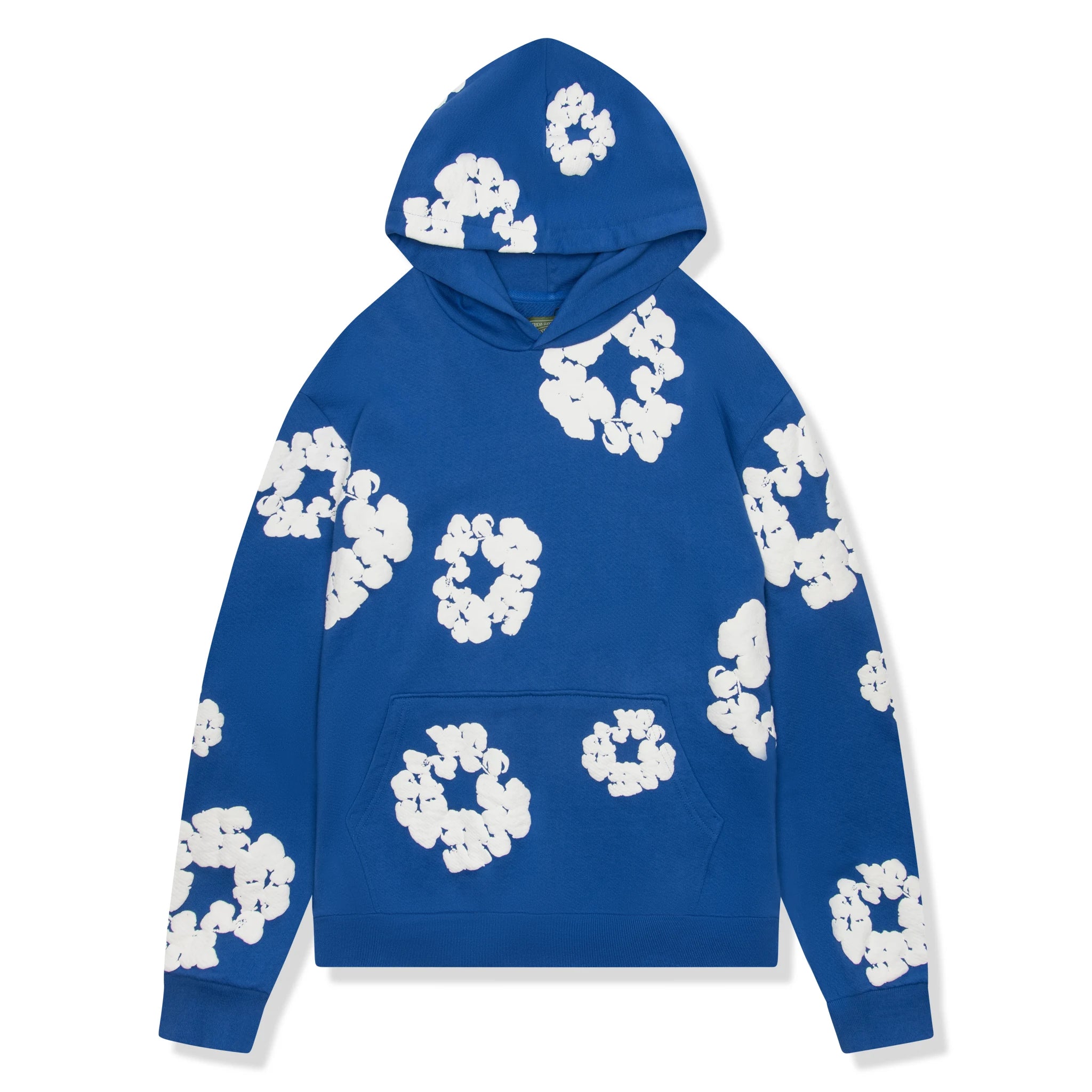 Denim Tears Cotton Wreath Hoodie - Royal Blue Pullover Sweatshirt for Men | Streetwear Fashion & Casual Wear