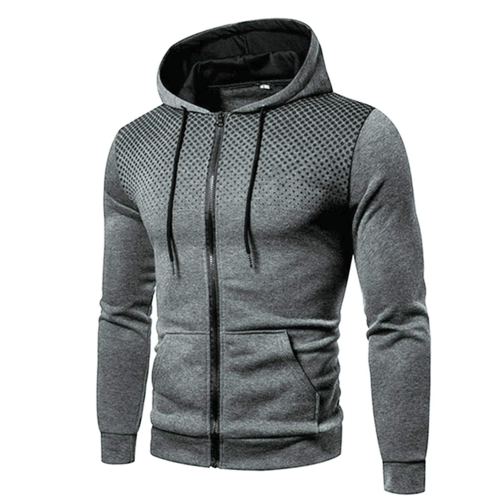 Big & Tall Men's Hoodie and Pants Set - Winter Fleece Sweatsuit with Dot Design for Casual Wear, Gym & Sports | Warm Workout Outfit for Tall Men