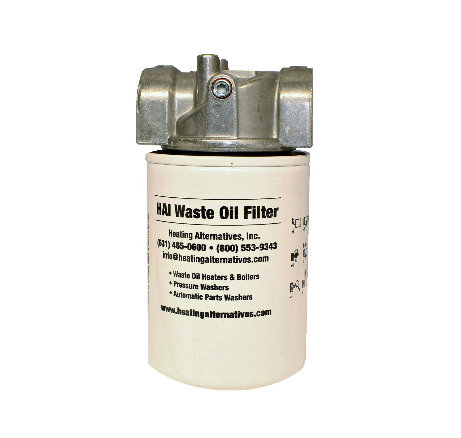 Lenz Spin-On Oil Filter Assembly CP-752-100M M16x1.5 - Compatible with Reznor, EnergyLogic, Clean Burn, Clean Energy Furnaces - Perfect for HVAC Systems, Industrial Heaters & Waste Oil Burners