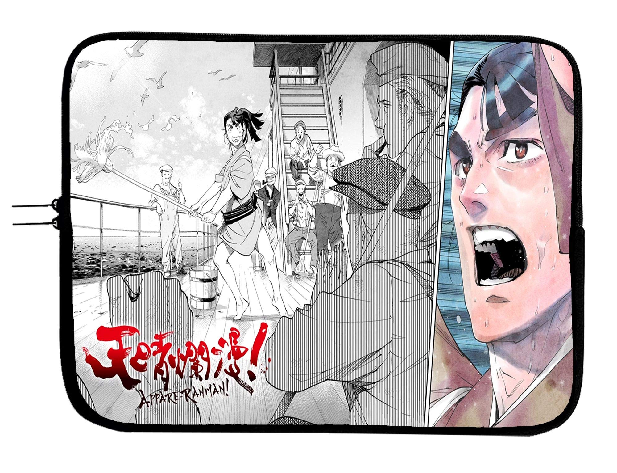 Brand3 Appare Ranman Anime Laptop Sleeve Bag 13-13.3 Inch Water Repellent Neoprene Cushioned Case for Notebook/Tablet - Perfect for School, Work, and Travel