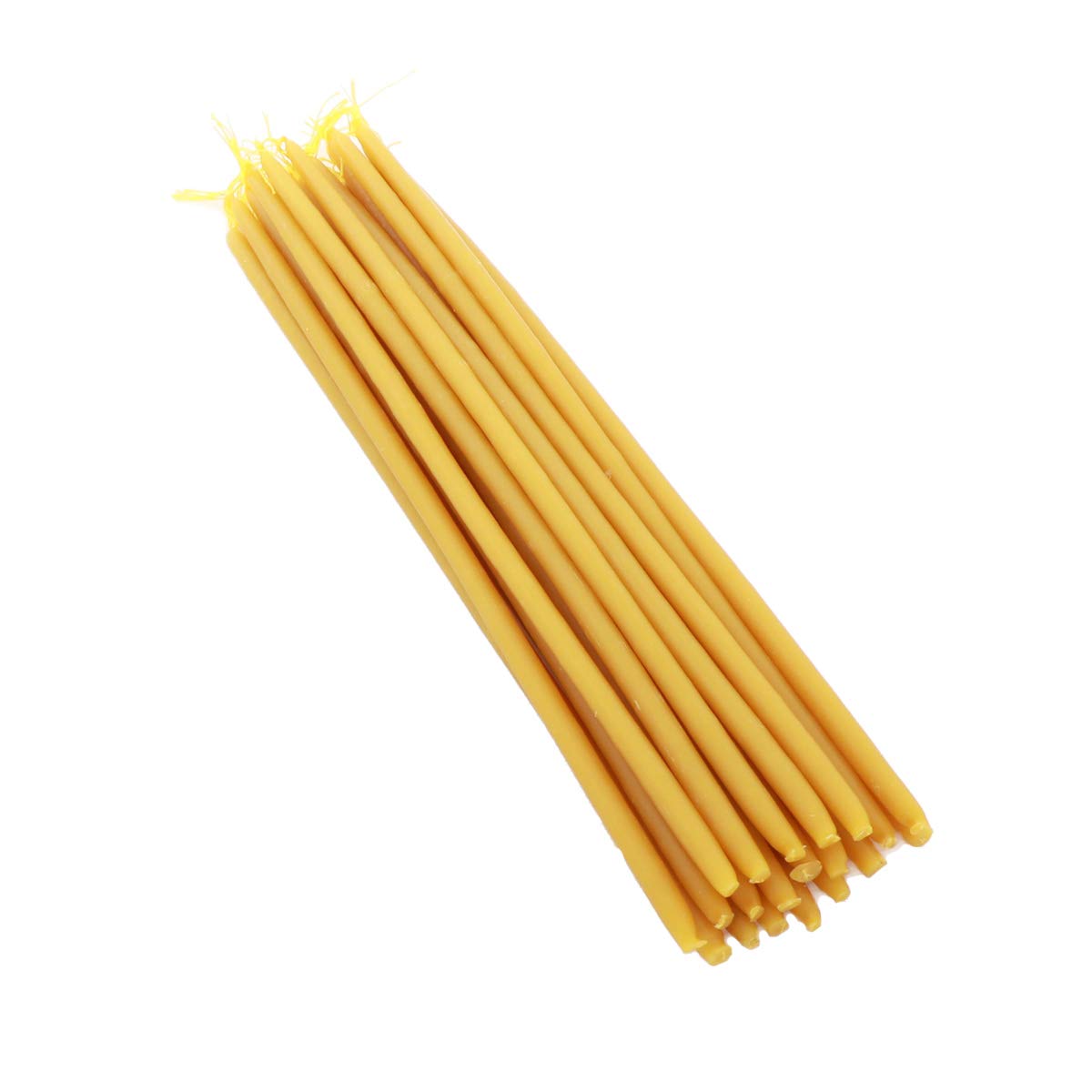 Premium 100% Pure Beeswax Candles - Handmade in Greece (200 pcs, 1450g, 24cm) - Perfect for Home Decor, Weddings, Aromatherapy & Relaxation