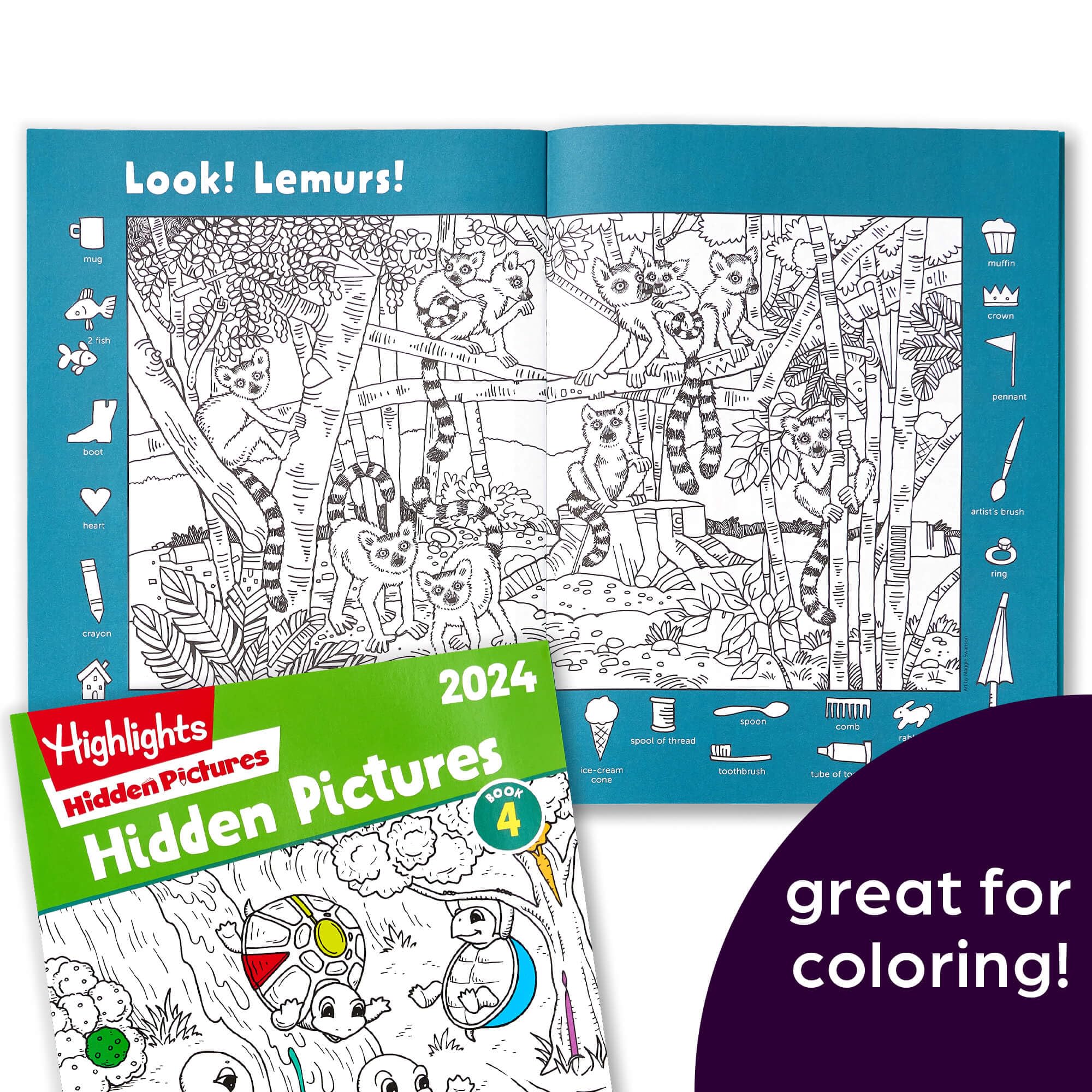 Hidden Pictures Activity Books for Kids Ages 6+ | 4-Book Set with Seek & Find Games | Screen-Free Travel Entertainment | Doubles as Coloring Books | Perfect for Road Trips, Airplane Rides & Rainy Day Fun (2024 Edition)