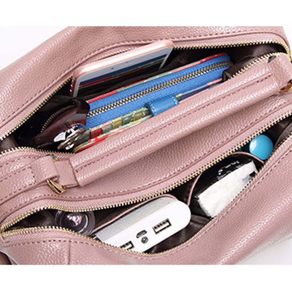 Yohora Women's PU Leather Top Handle Shoulder Crossbody Bag - Adjustable Strap Satchel Purse Wallet for Work, Travel & Everyday Use