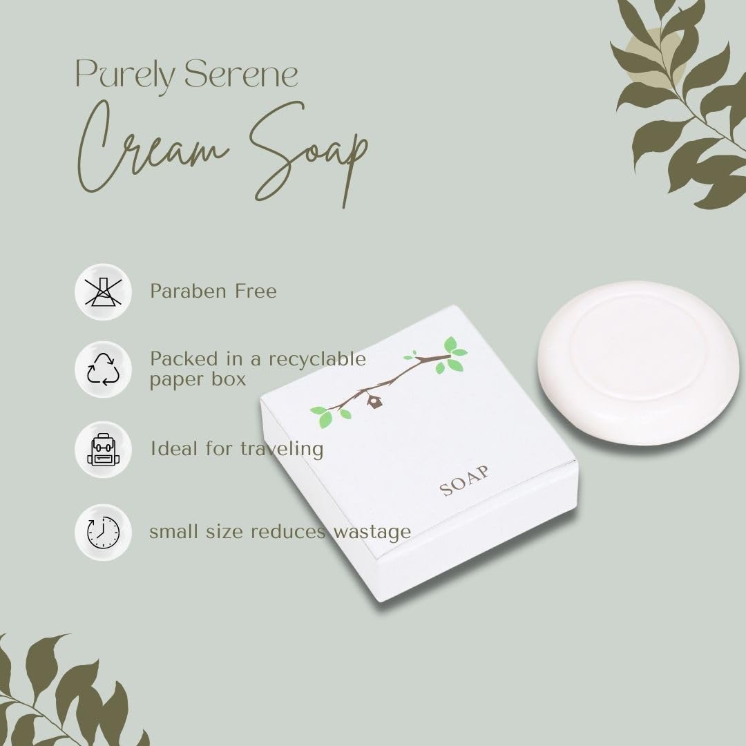 Hotel Toiletries Bulk Pack - 50 pcs of 15g Luxury Hotel Soap Bars for Travel, Guest Bathrooms & Hospitality Use