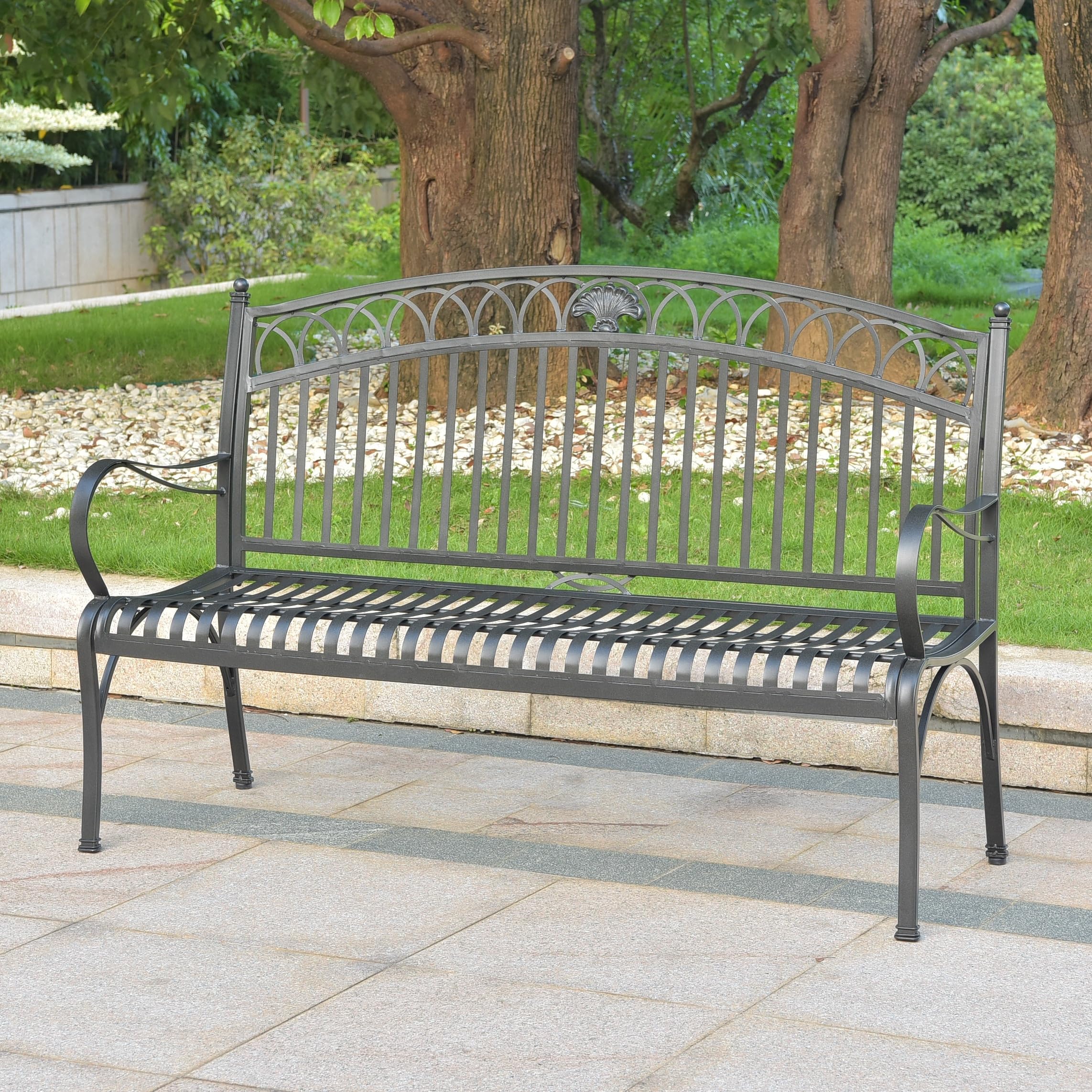 Segovia Iron 3-Seater Sofa - Rustic Industrial Style Living Room Furniture for Home & Office | Perfect for Patio, Lounge, and Indoor Decor
