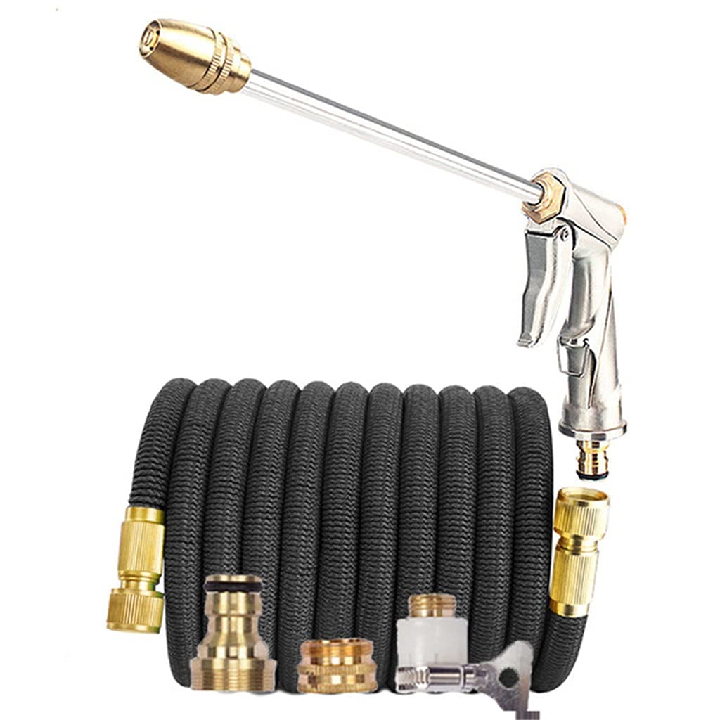 Expandable Magic Hose Pipe - 100FT Flexible Garden Hose with Adjustable Spray Nozzle for Car Washing, Home Watering & Outdoor Cleaning | Lightweight & Durable for Yard, Patio & RV Use