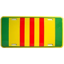 Vietnam Ribbon License Plate - Decorative Car Accessory for Travel Enthusiasts & Souvenir Collectors | Perfect for Road Trips, Motorcycle Decor, and Travel Memorabilia