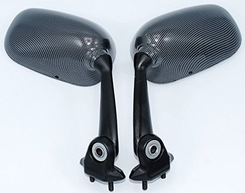 i5® Carbon Fiber Side Mirrors for Yamaha YZF R6 2008-2016 - Lightweight & Durable Motorcycle Accessories for Enhanced Style & Visibility on Road Trips