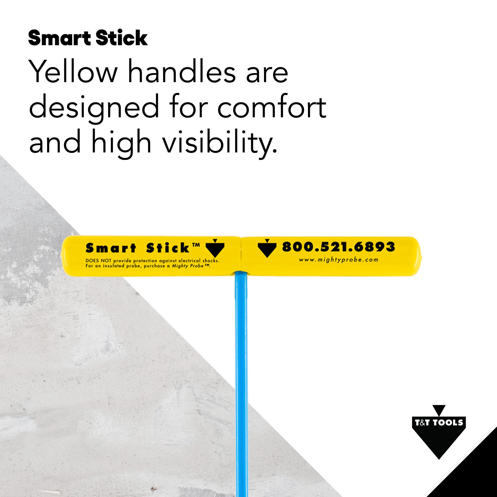 Smart Stick - T Style Handle Steel Soil Probe for Gardening, Farming & Landscaping | Durable & Ergonomic Soil Tester for Plant Health & Moisture Detection