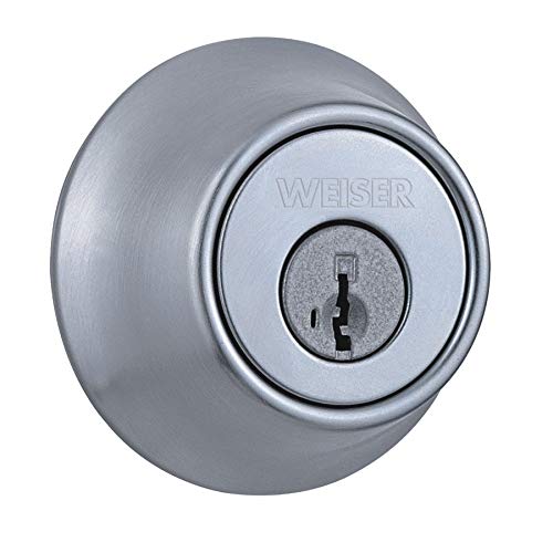 Satin Chrome Single Cylinder Smart Key Deadbolt Lock - Secure & Durable for Home, Office & Apartment Doors