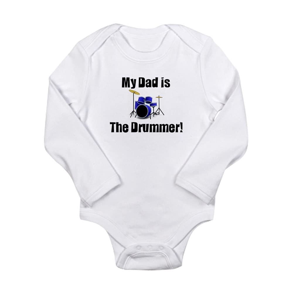 My Dad is The Drummer Baby Bodysuit - Cute Musical Infant Onesie for Newborns & Toddlers - Perfect for Concerts, Band Practice & Music Lovers