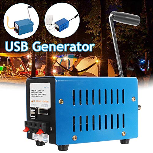 Emergency Hand Crank Dynamo USB Charger - High Power Portable Generator for Outdoor Camping, Survival Gear, Power Bank - Perfect for Hiking, Blackouts & Emergency Preparedness
