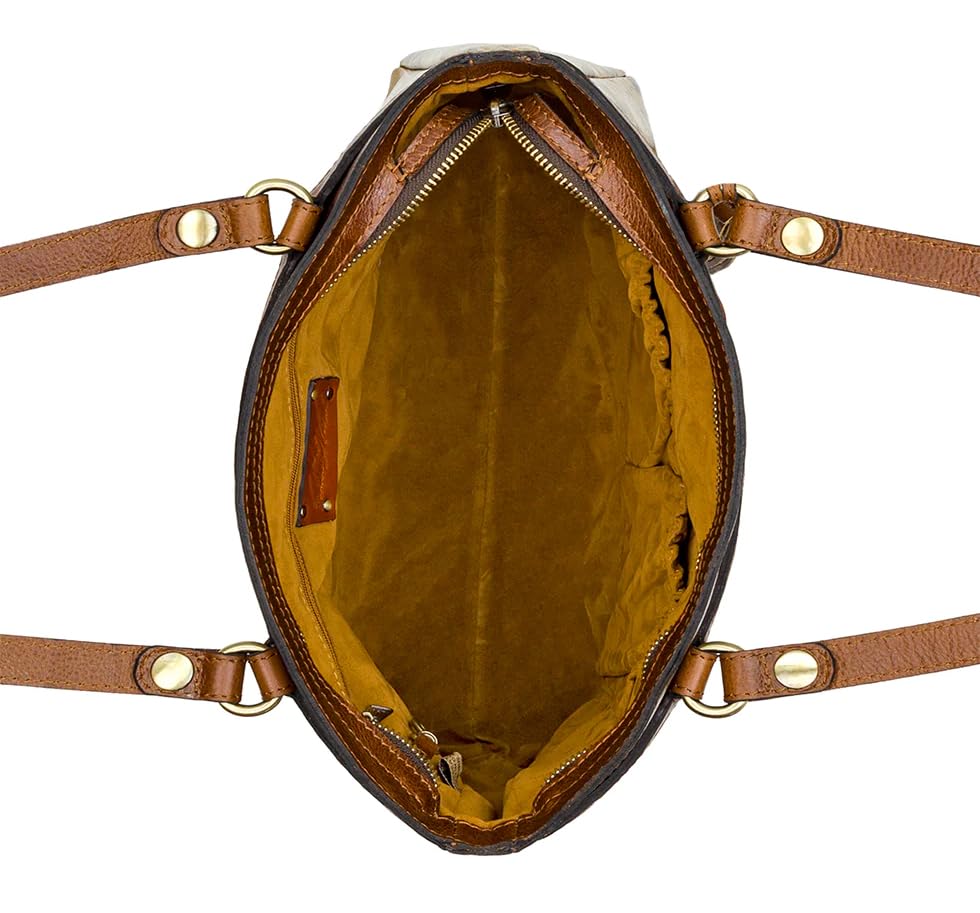 Patricia Nash Poppy Top Zip Tote Handbag - Stylish Women's Leather Shoulder Bag for Work, Travel & Everyday Use