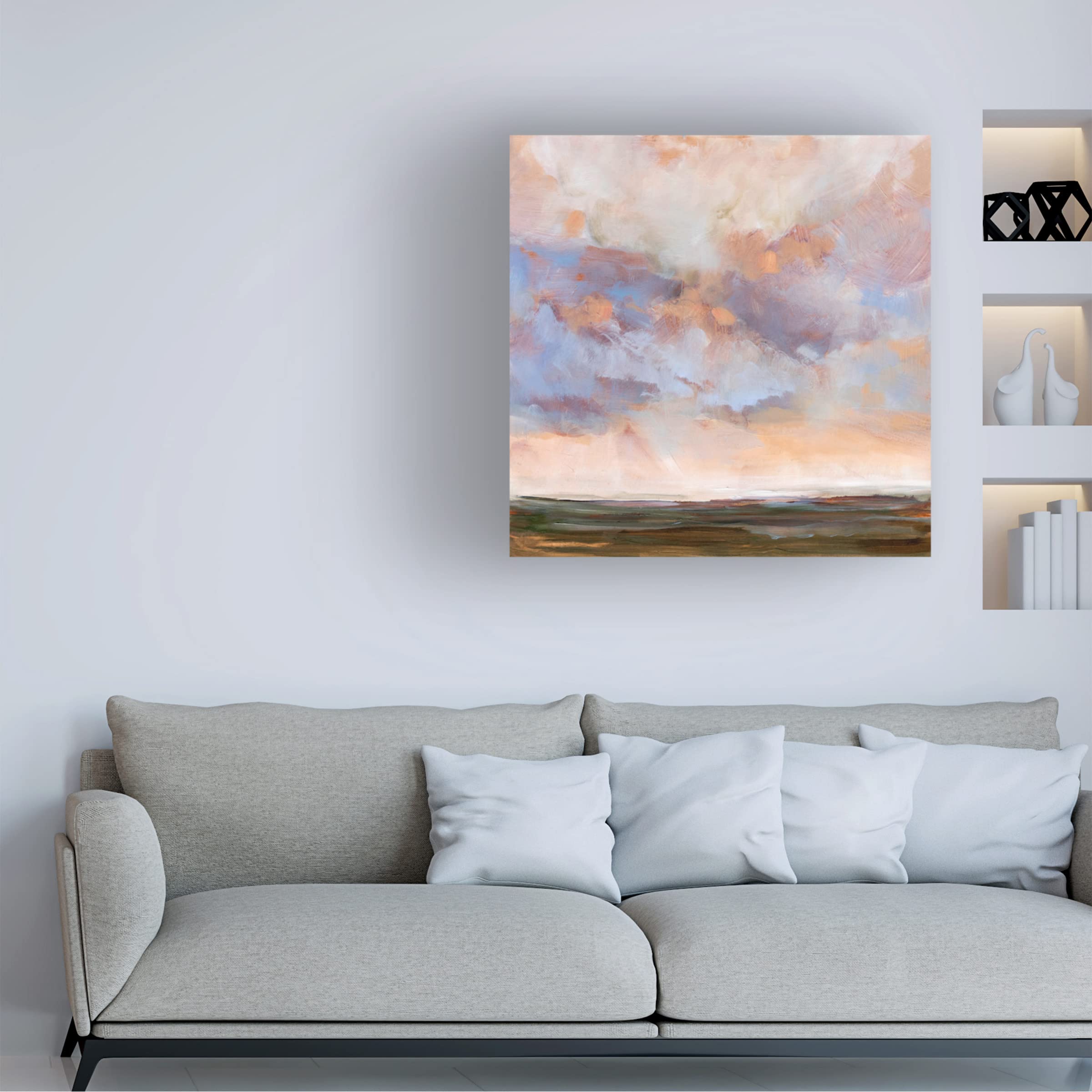Stella Burggraaf 'At Sea' Canvas Wall Art - Ocean Wave Painting for Living Room, Bedroom & Office Decor - Premium Trademark Fine Art Print