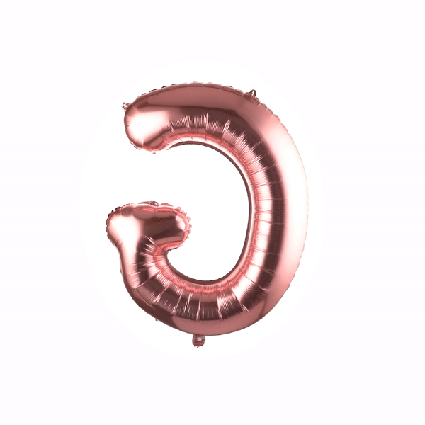 Balloonify Rose Gold Mylar Letter G Balloon - 40 Inch Large Foil Alphabet Balloon for Birthday Party Decorations, Wedding, Baby Shower & Anniversary Celebrations