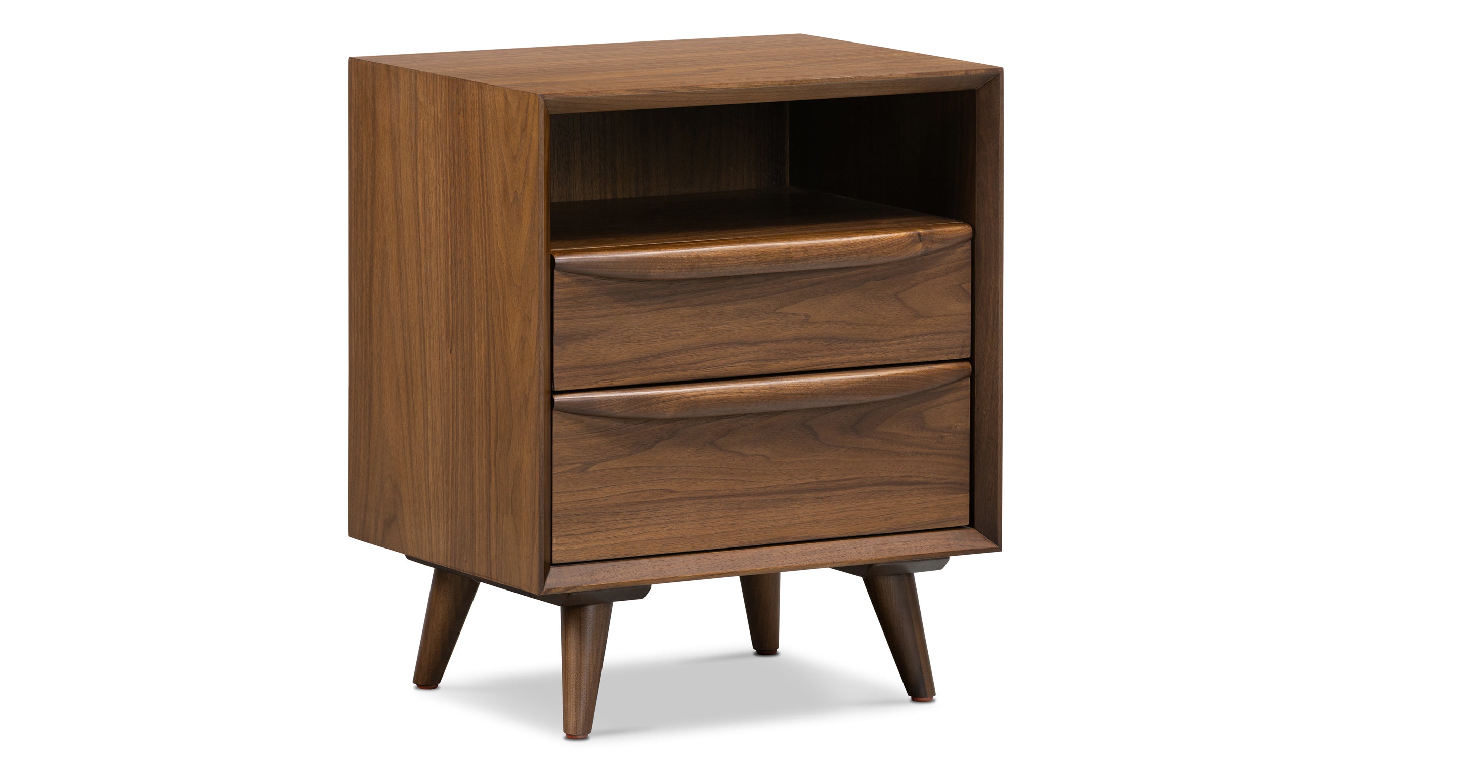 Modern Nightstand with USB Ports - Wooden Bedside Table with Drawer for Bedroom, Living Room, and Office - Perfect for Storing Books, Lamps, and Bedroom Essentials