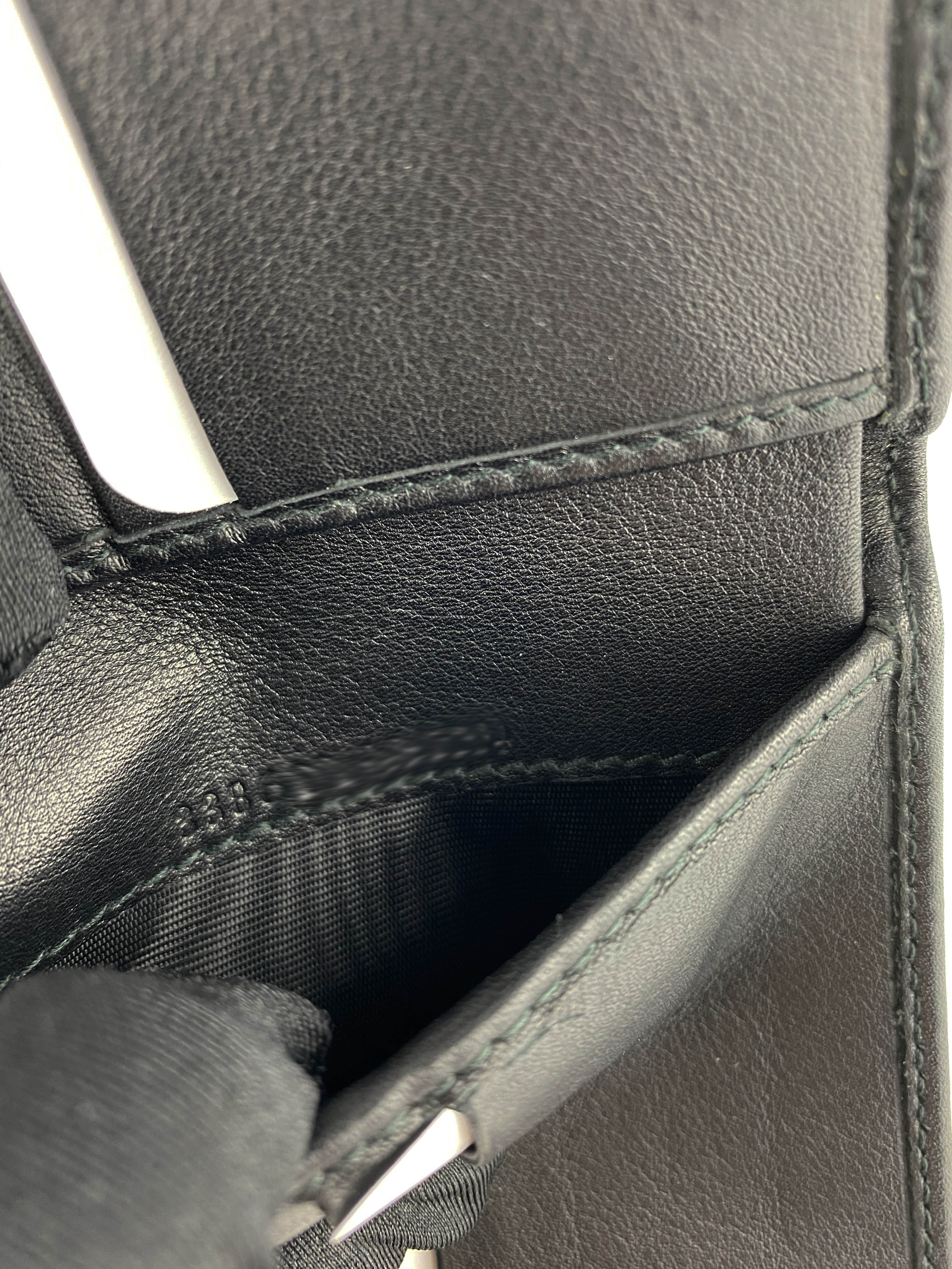 Gucci Black Compact Wallet for Women - Slim RFID Blocking Leather Card Holder - Perfect for Travel, Everyday Use & Gift Giving