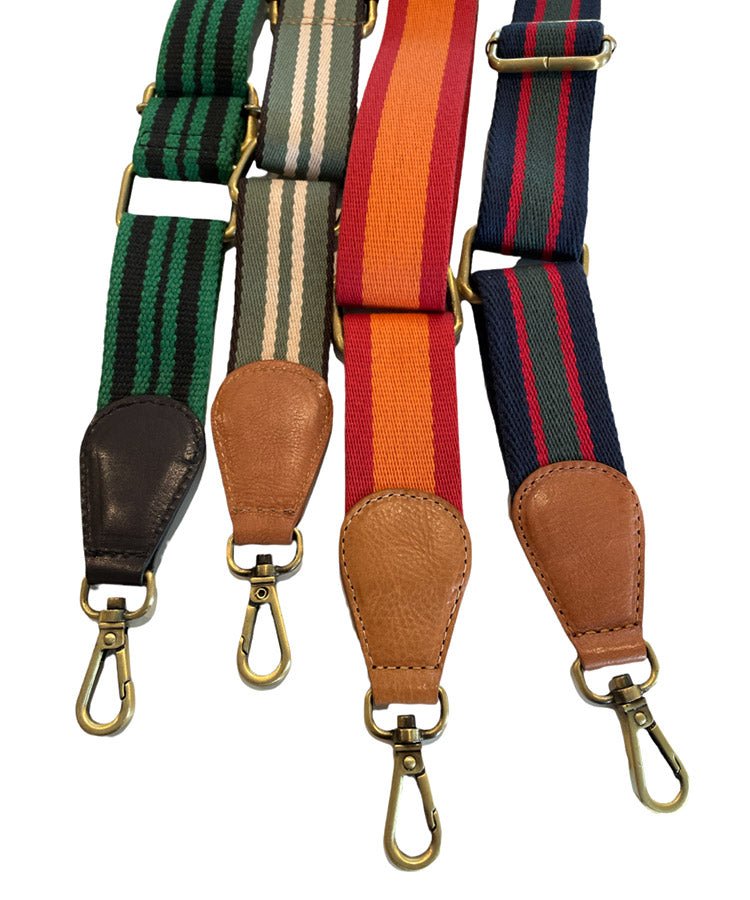 Cosgrove & Beasley Adjustable Navy Green Red Crossbody Bag Strap - Perfect for Travel, Work & Everyday Use