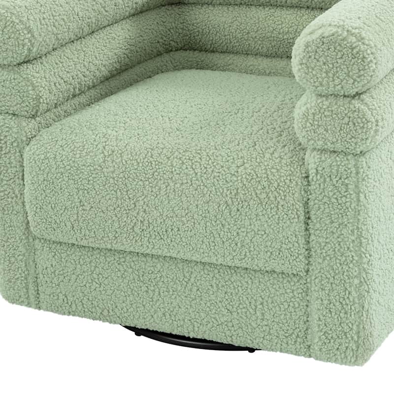 Benita 360 Degree Swivel Office Chair with Chenille Fabric & Plush Pillow - Ergonomic Desk Chair for Home Office, Gaming, and Study