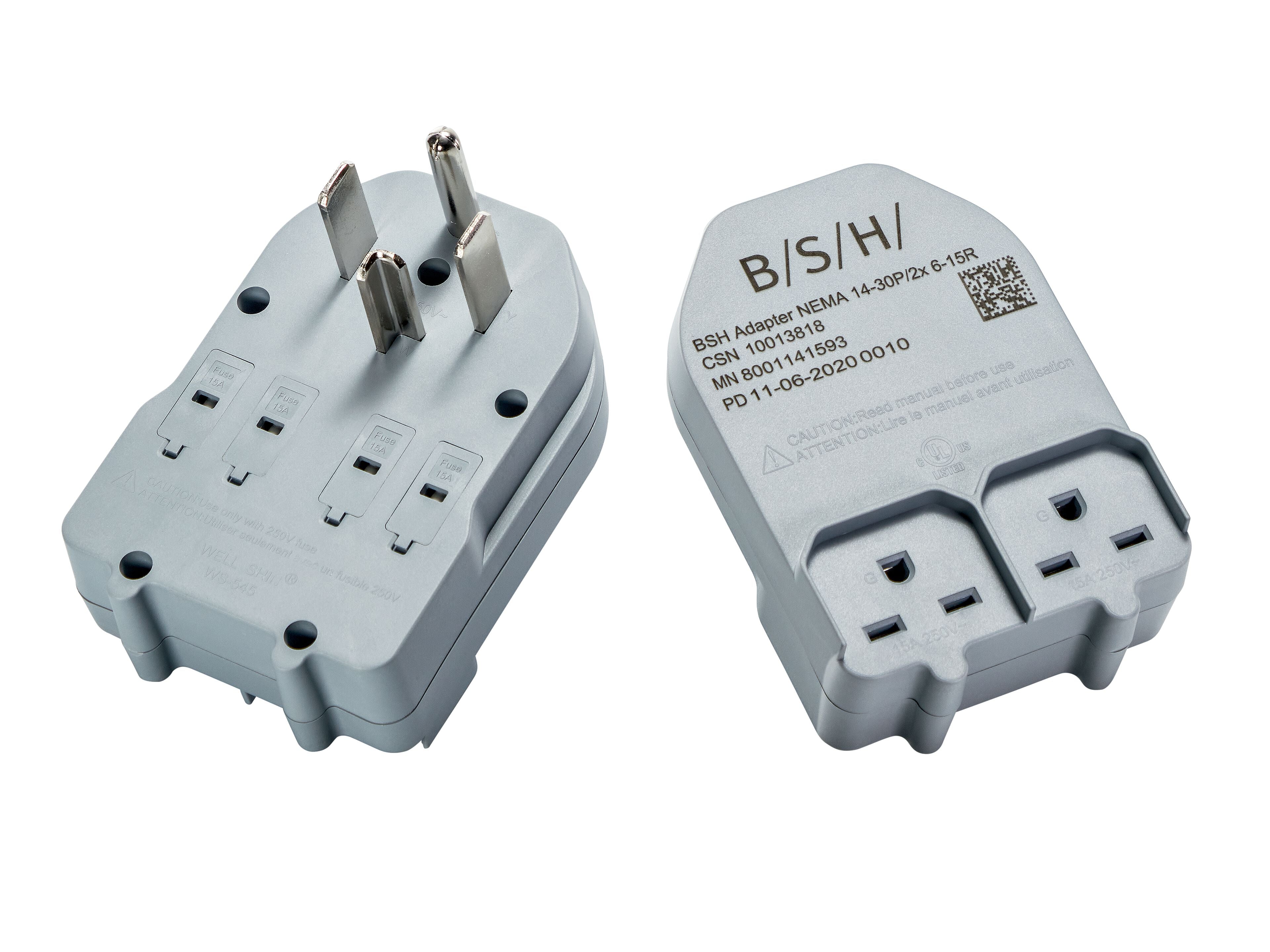 Bosch 240V Dryer Adapter (NEMA 14-30P to 6-15R) - WTZPA20UC | Heavy Duty Power Cord Converter for Electric Dryers & Appliances | Perfect for Home Laundry Rooms & RV Use